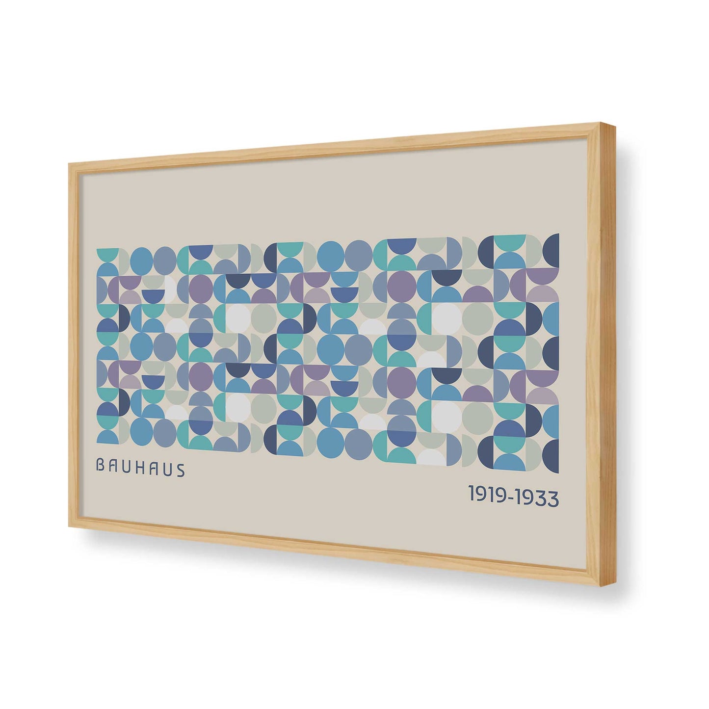 [Color:American Maple], Picture of art in a American Maple frame of the corner