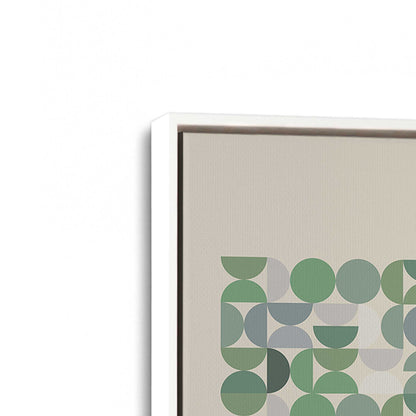 [Color:Opaque White], Picture of art in a White frame at an angle