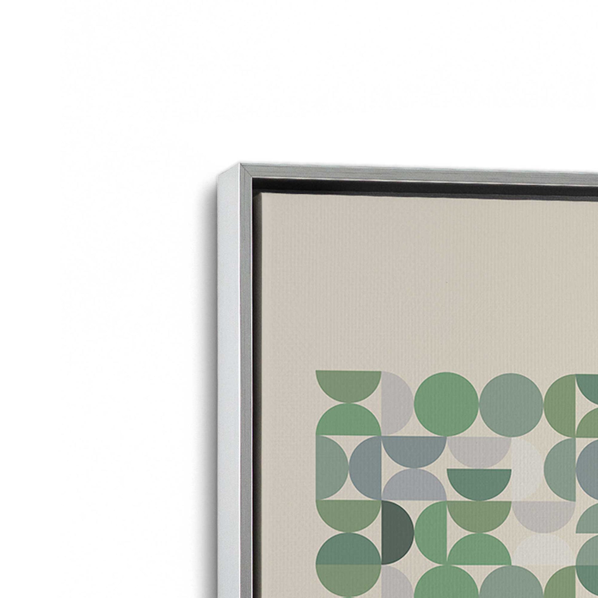 [Color:Polished Chrome], Picture of art in a Polished Chrome frame at an angle