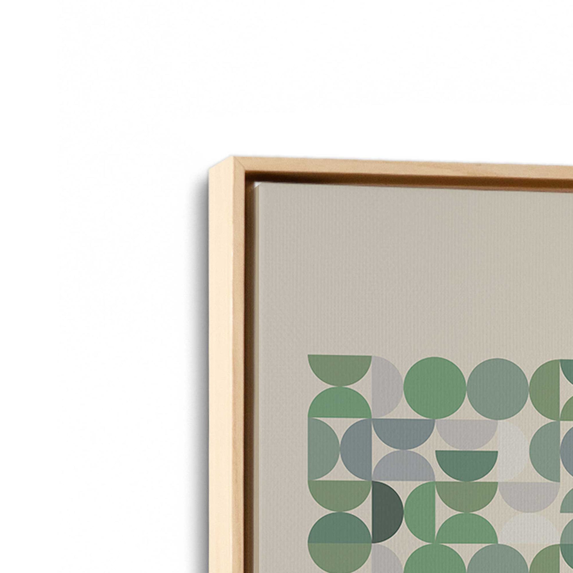 [Color:American Maple], Picture of art in a American Maple frame at an angle