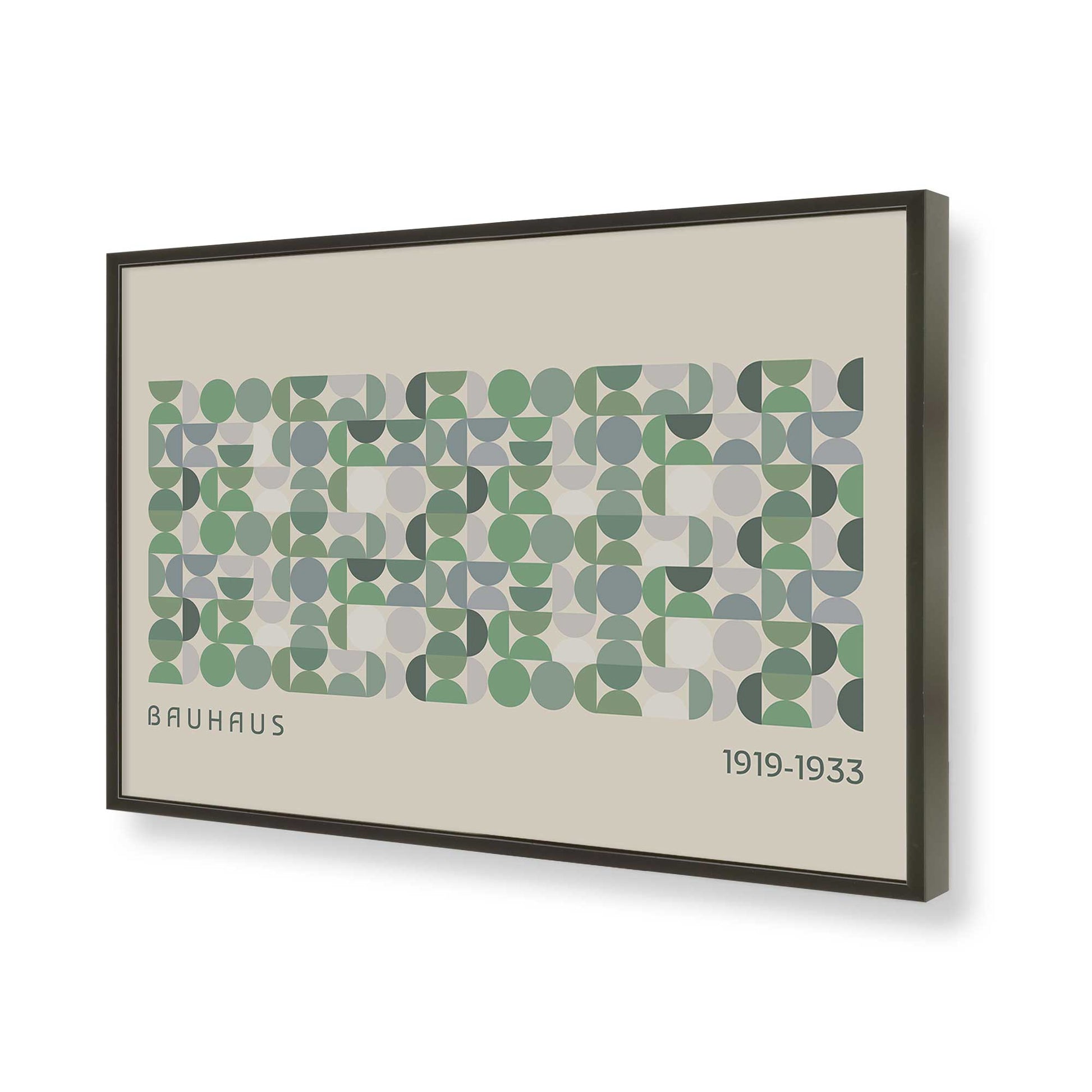 [Color:Satin Black], Picture of art in a Satin Black frame of the corner