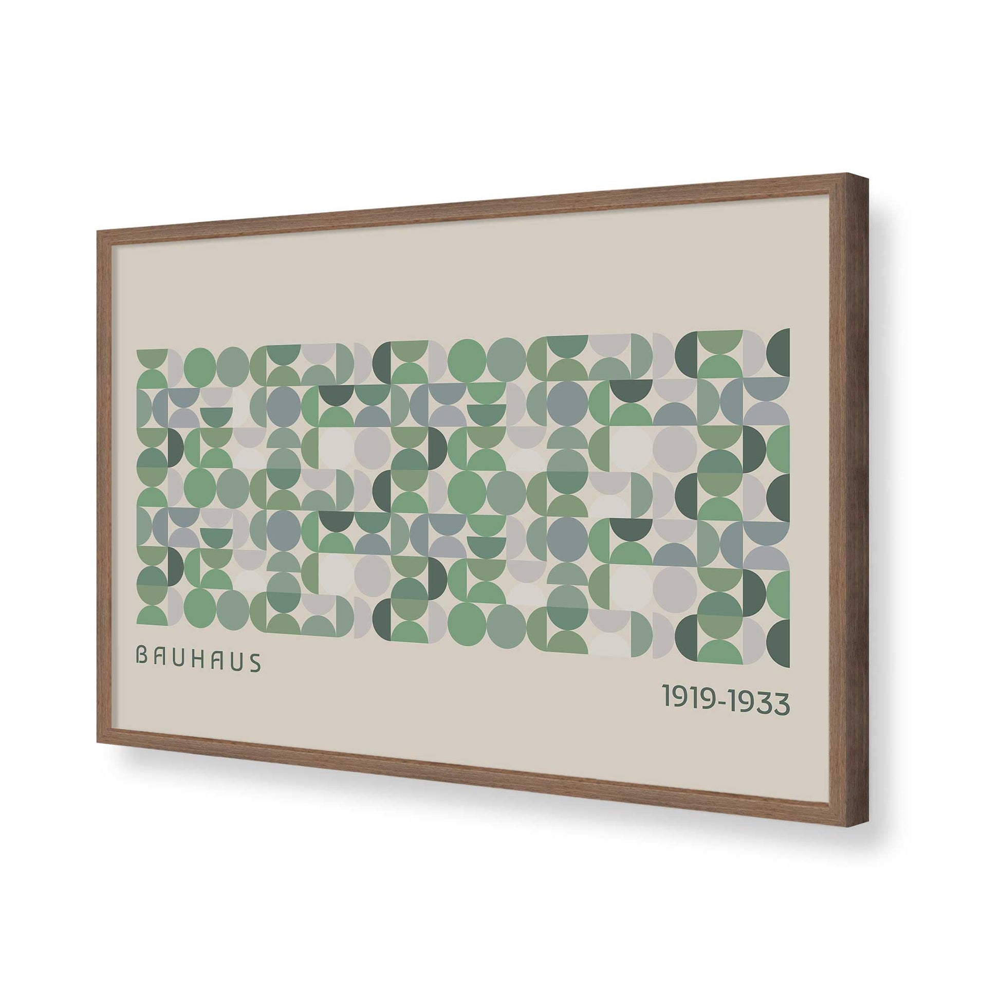 [Color:Walnut], Picture of art in a Walnut frame of the corner