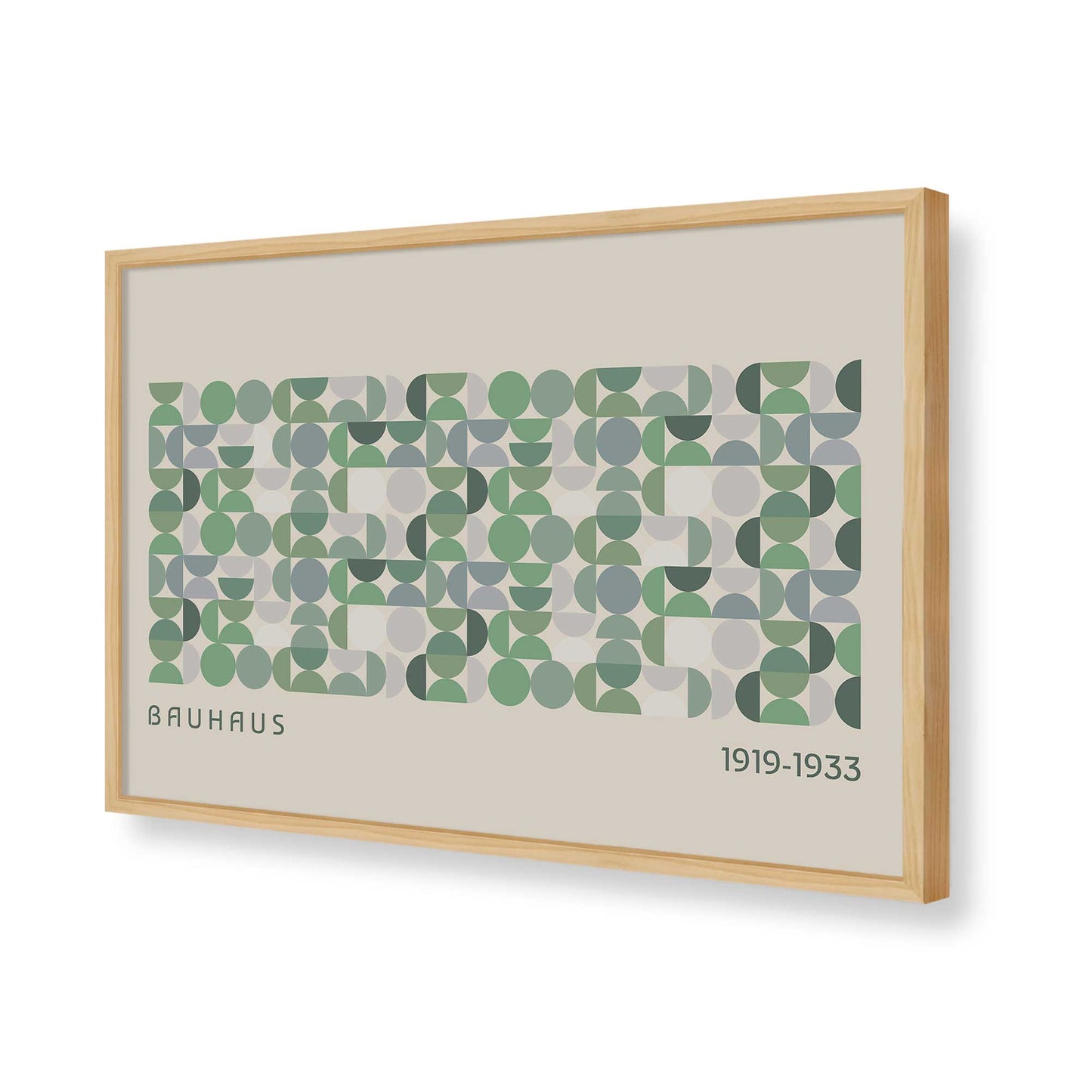 [Color:American Maple], Picture of art in a American Maple frame of the corner