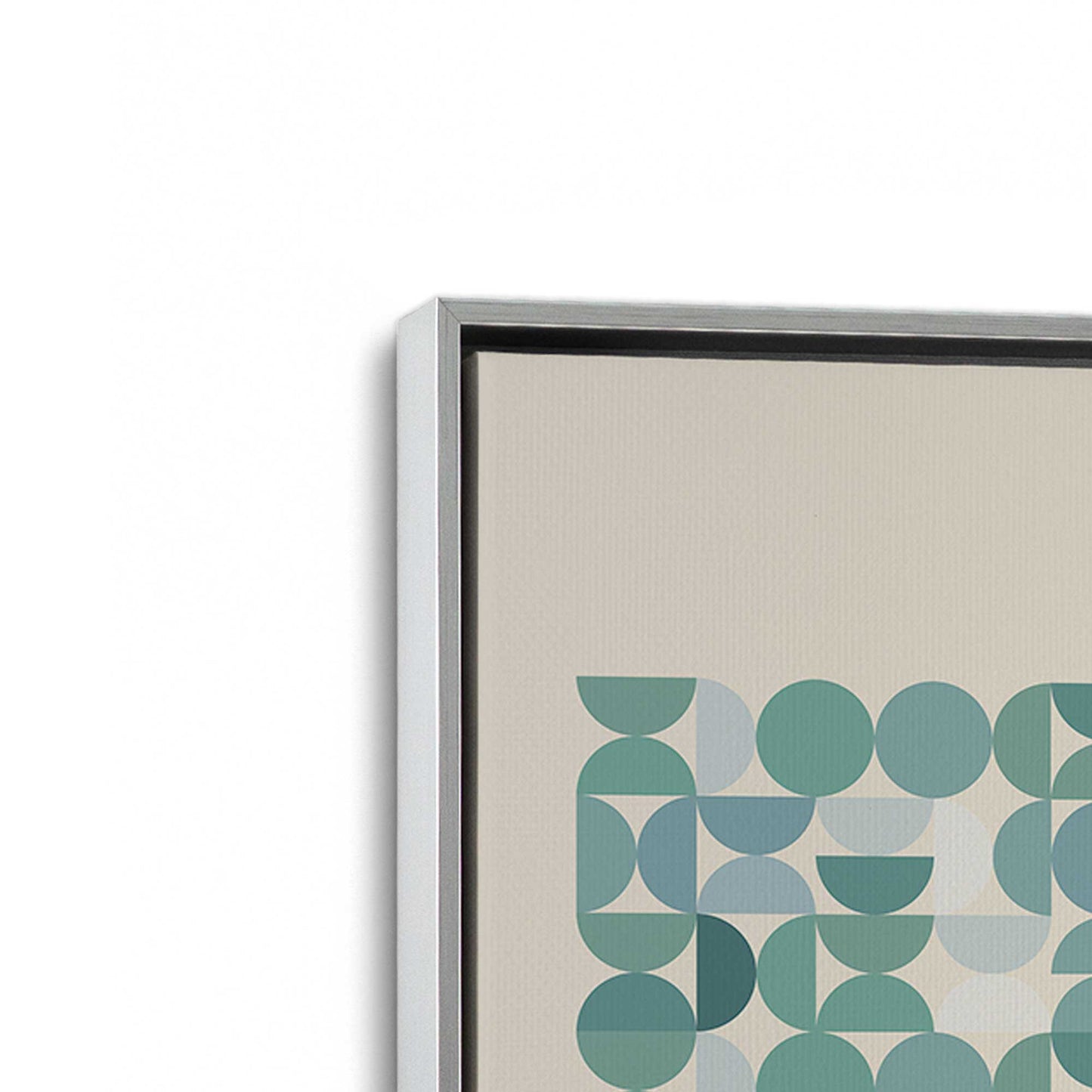[Color:Polished Chrome], Picture of art in a Polished Chrome frame at an angle