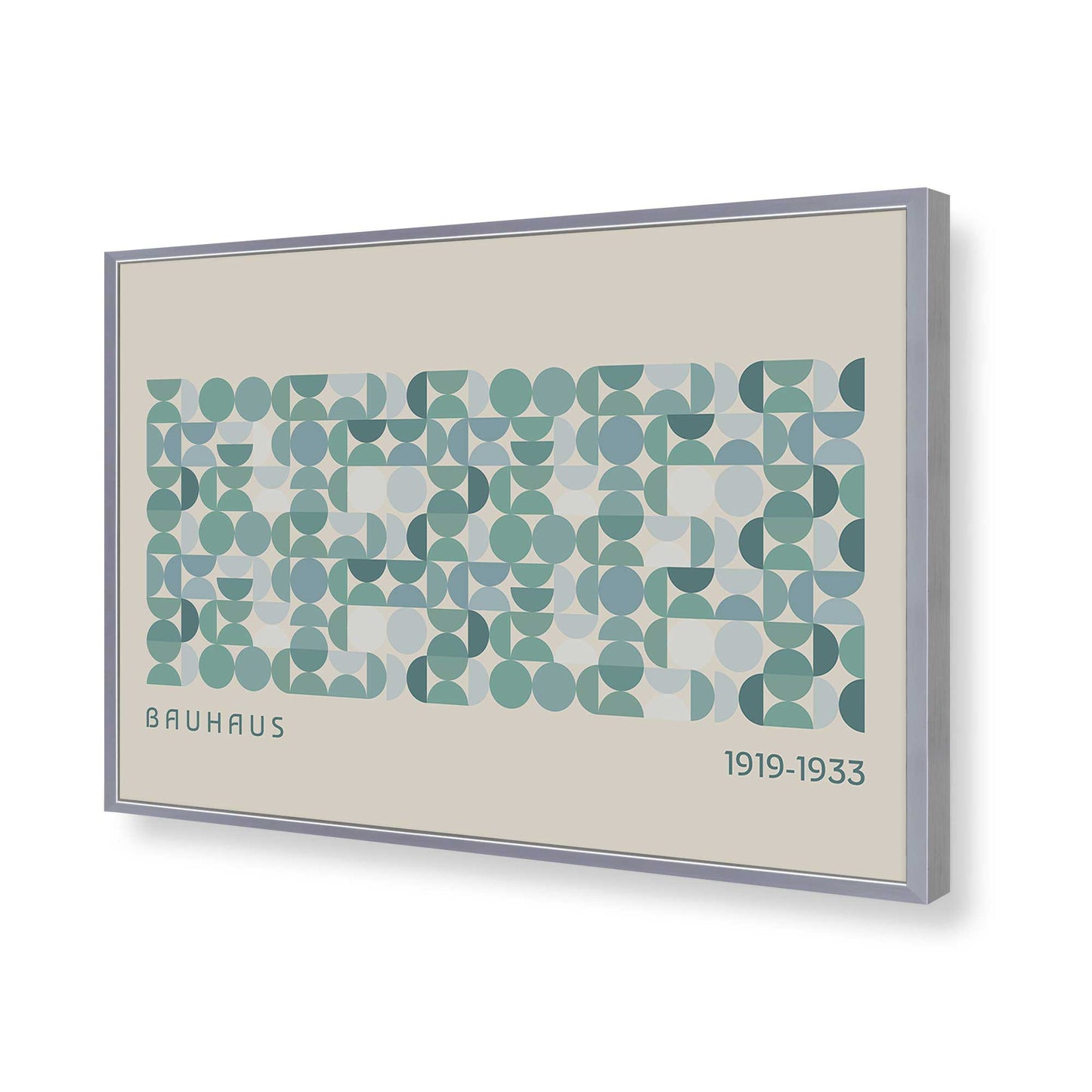 [Color:Polished Chrome], Picture of art in a Polished Chrome frame of the corner