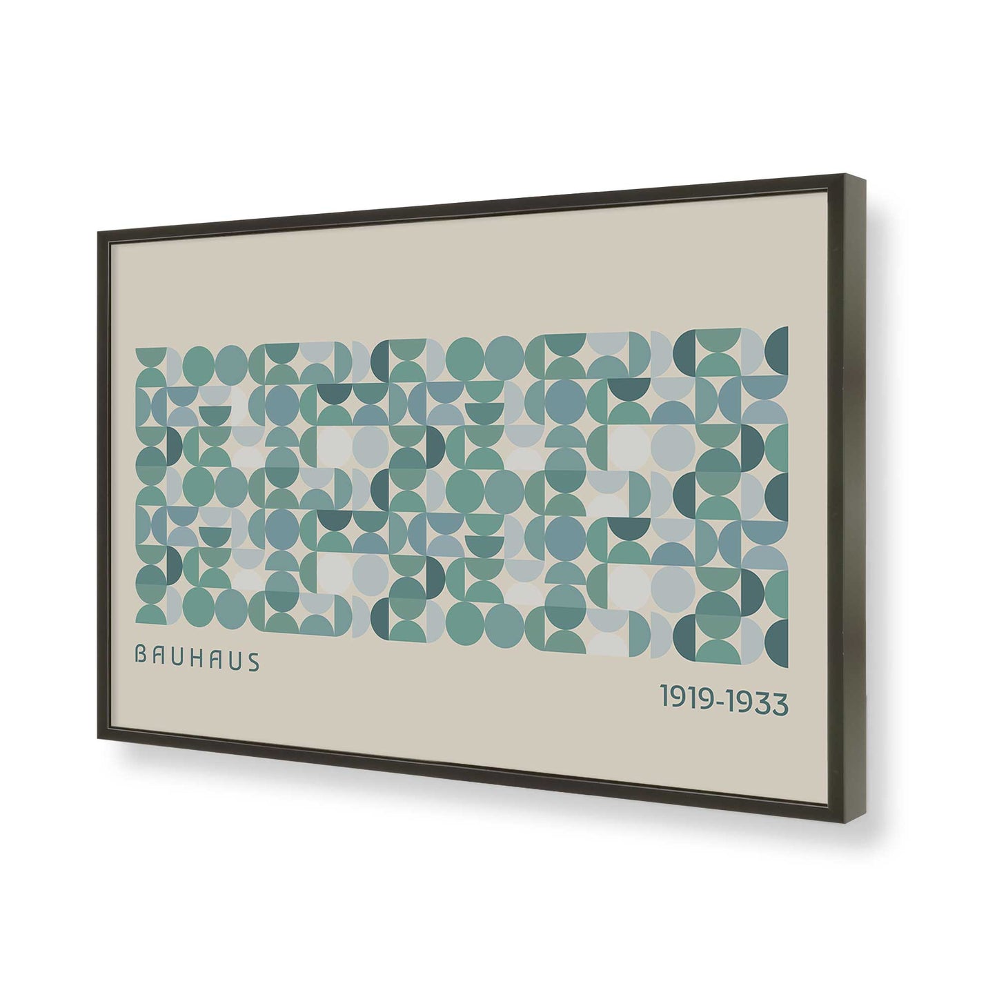 [Color:Satin Black], Picture of art in a Satin Black frame of the corner