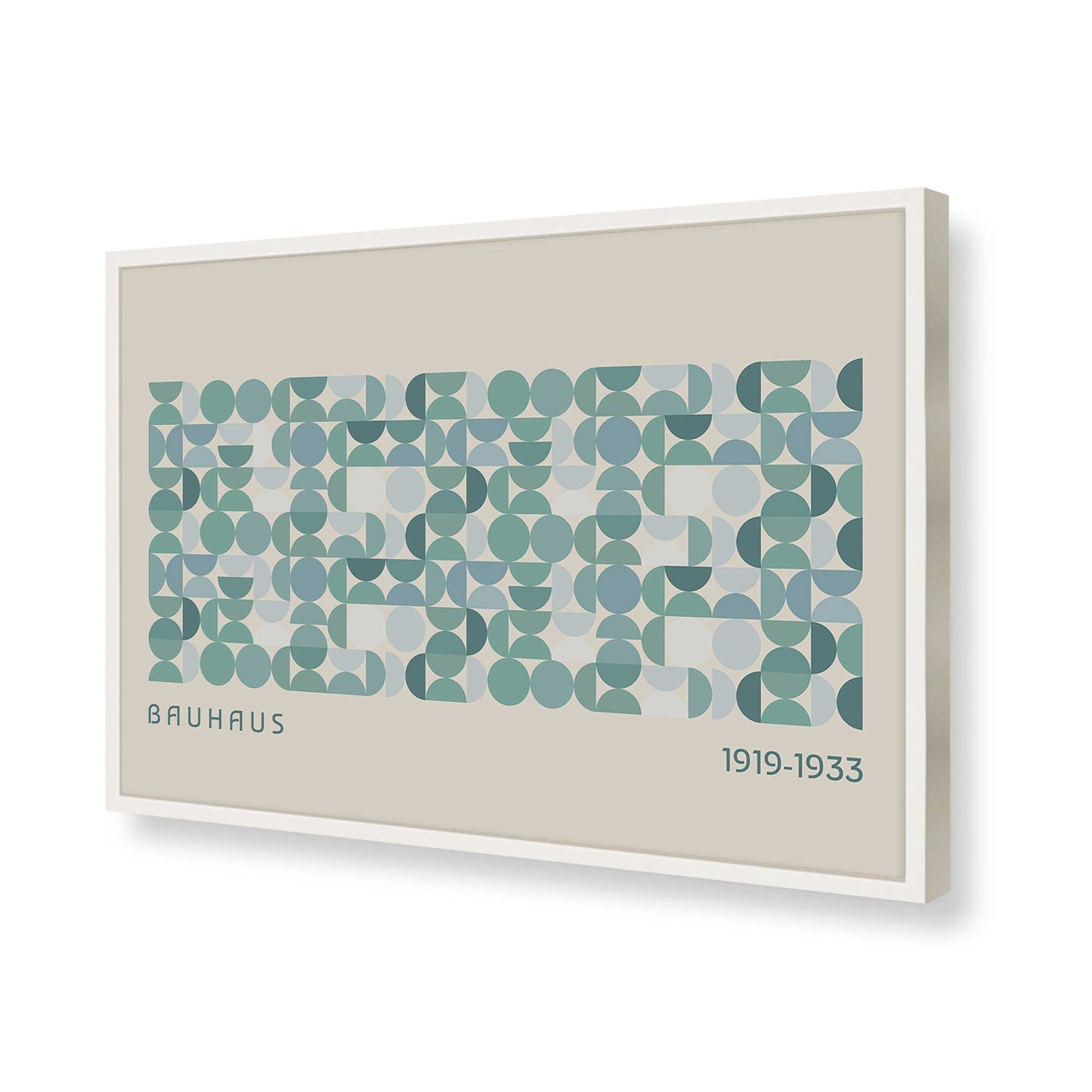 [Color:Opaque White], Picture of art in a Opaque White frame of the corner