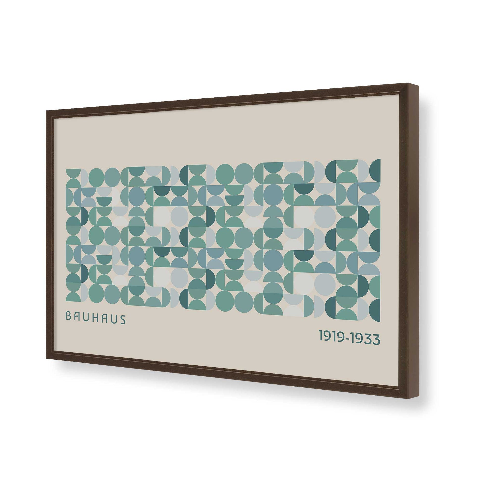 [Color:Brown], Picture of art in a Brown frame of the corner