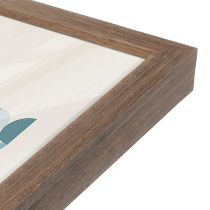 [Color:Walnut], Picture of art in a Walnut frame at an angle