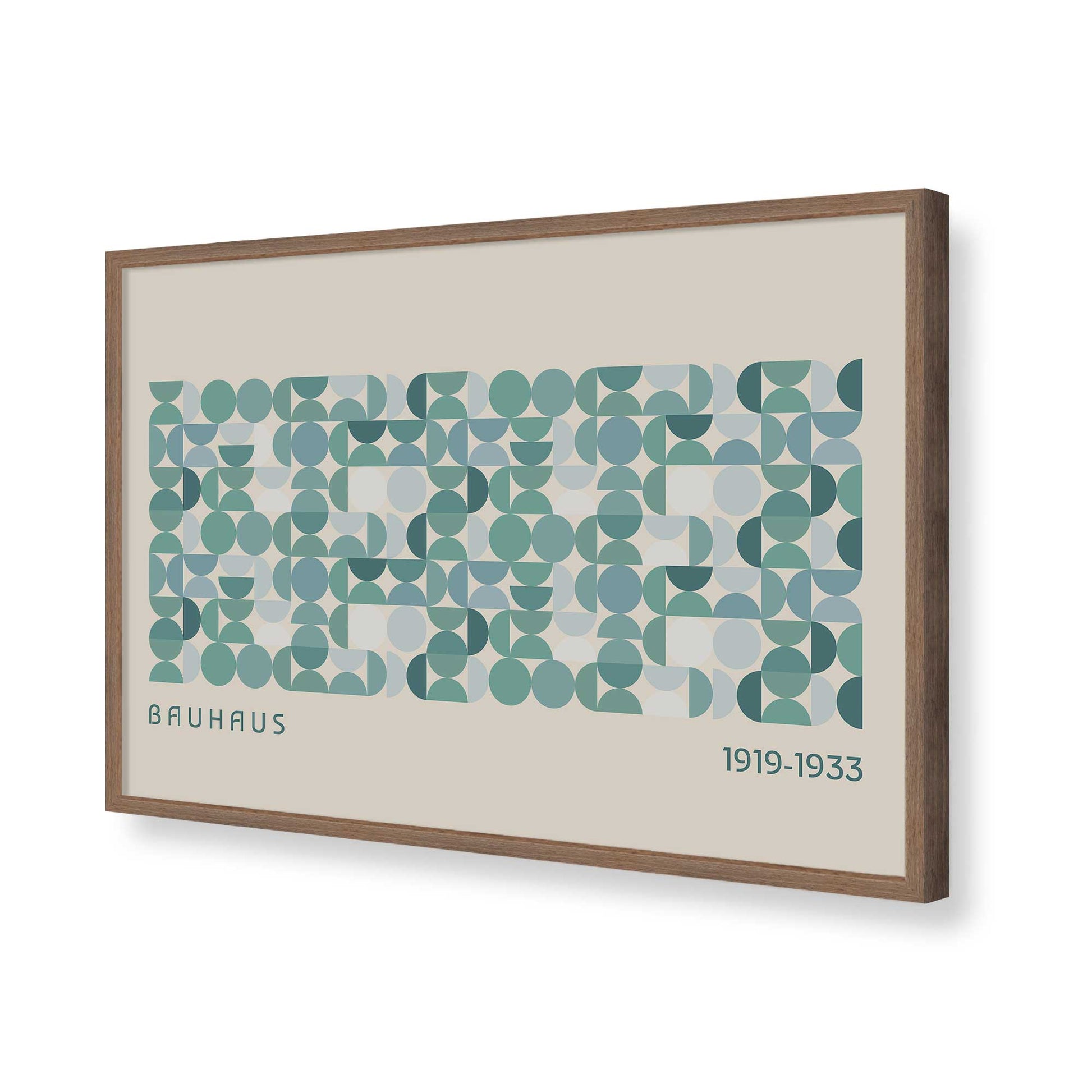 [Color:Walnut], Picture of art in a Walnut frame of the corner