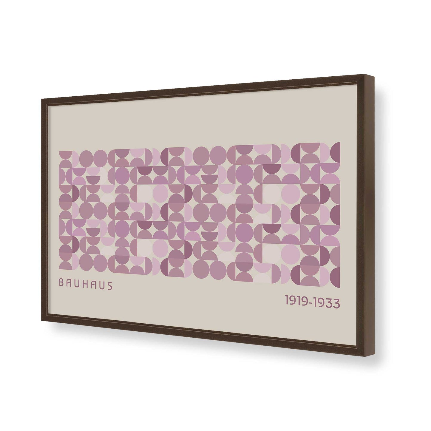 [Color:Brown], Picture of art in a Brown frame of the corner