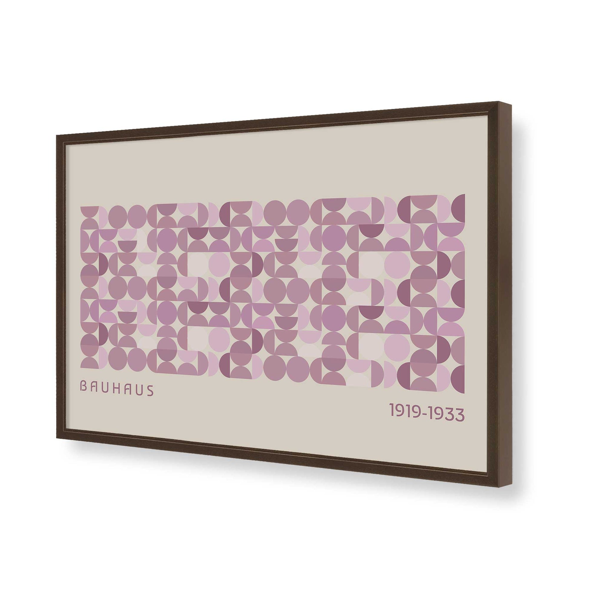 [Color:Brown], Picture of art in a Brown frame of the corner