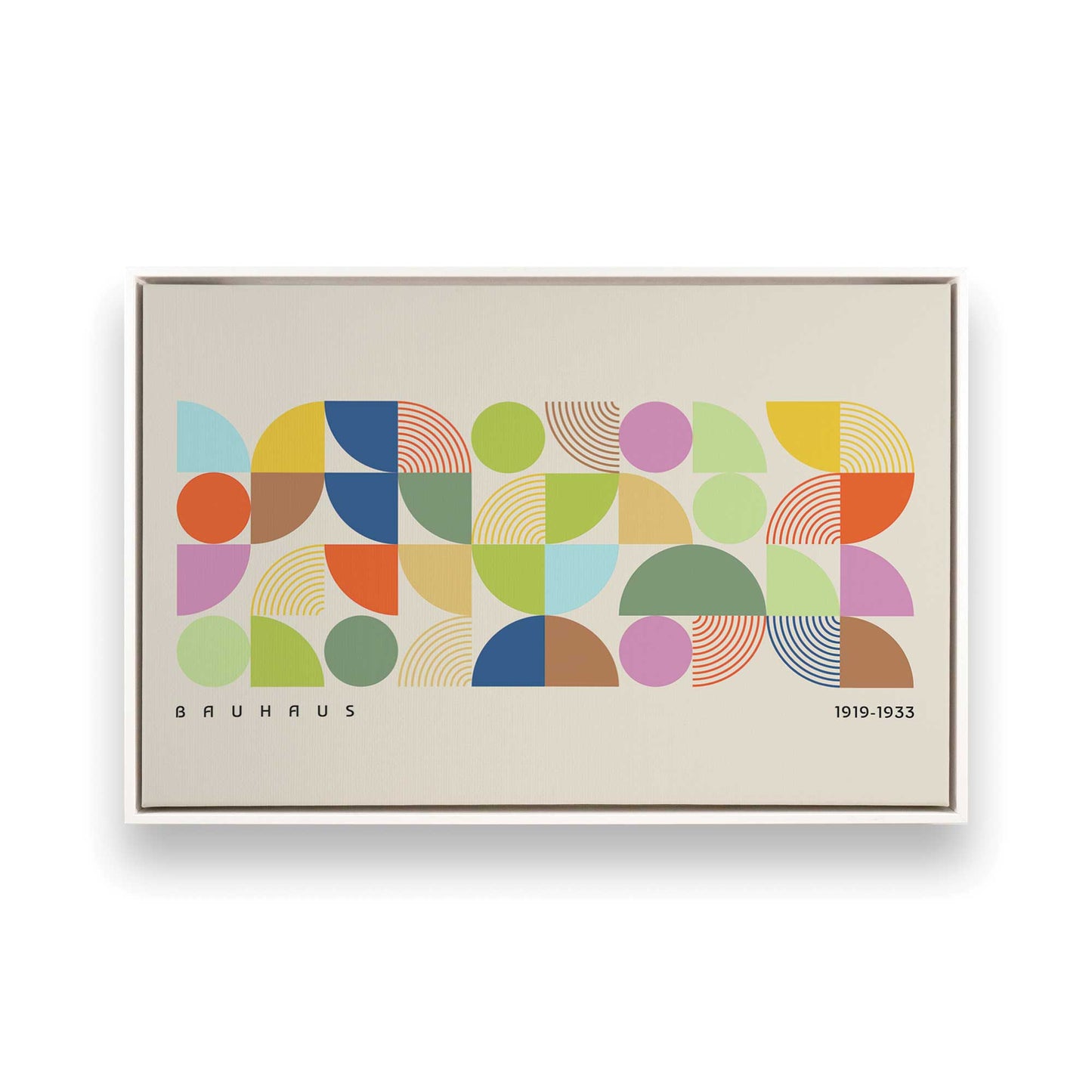 [Color:Opaque White], Picture of art in a White frame