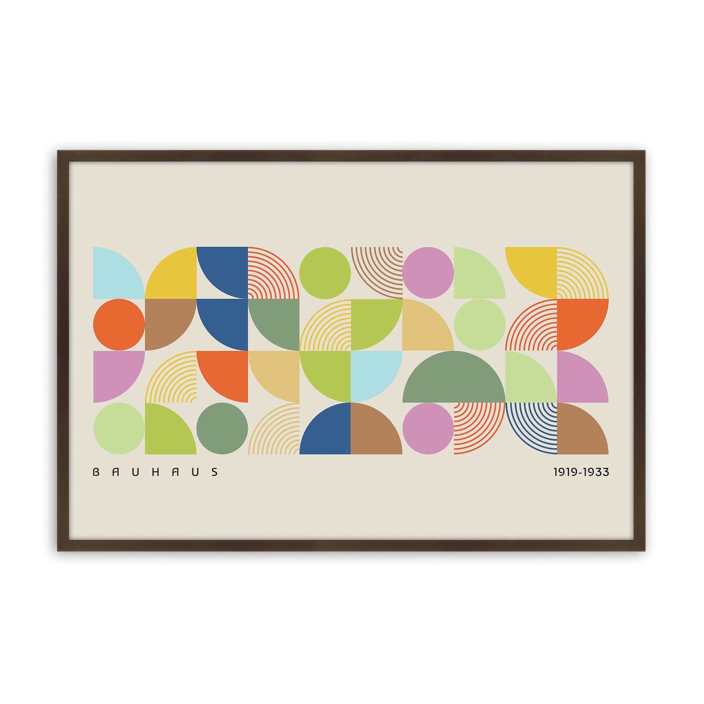 [Color:Brown], Picture of art in a Brown frame