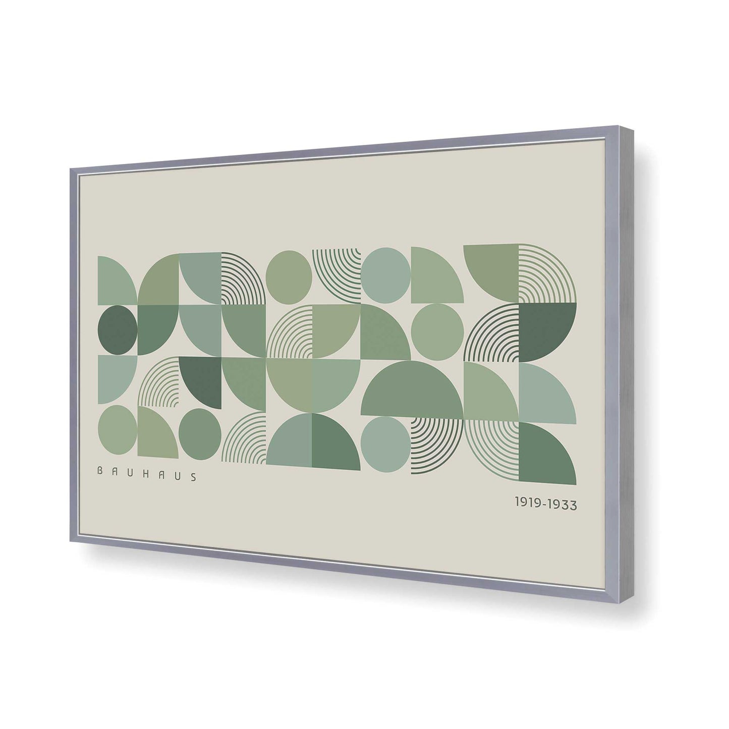 [Color:Polished Chrome], Picture of art in a Polished Chrome frame of the corner