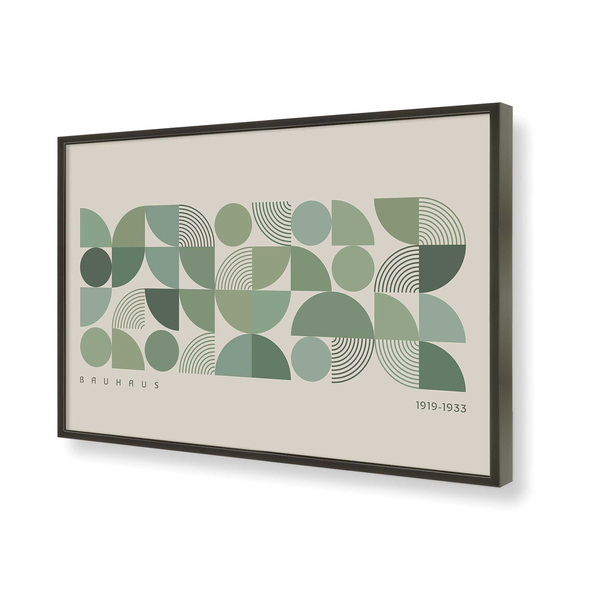 [Color:Satin Black], Picture of art in a Satin Black frame of the corner