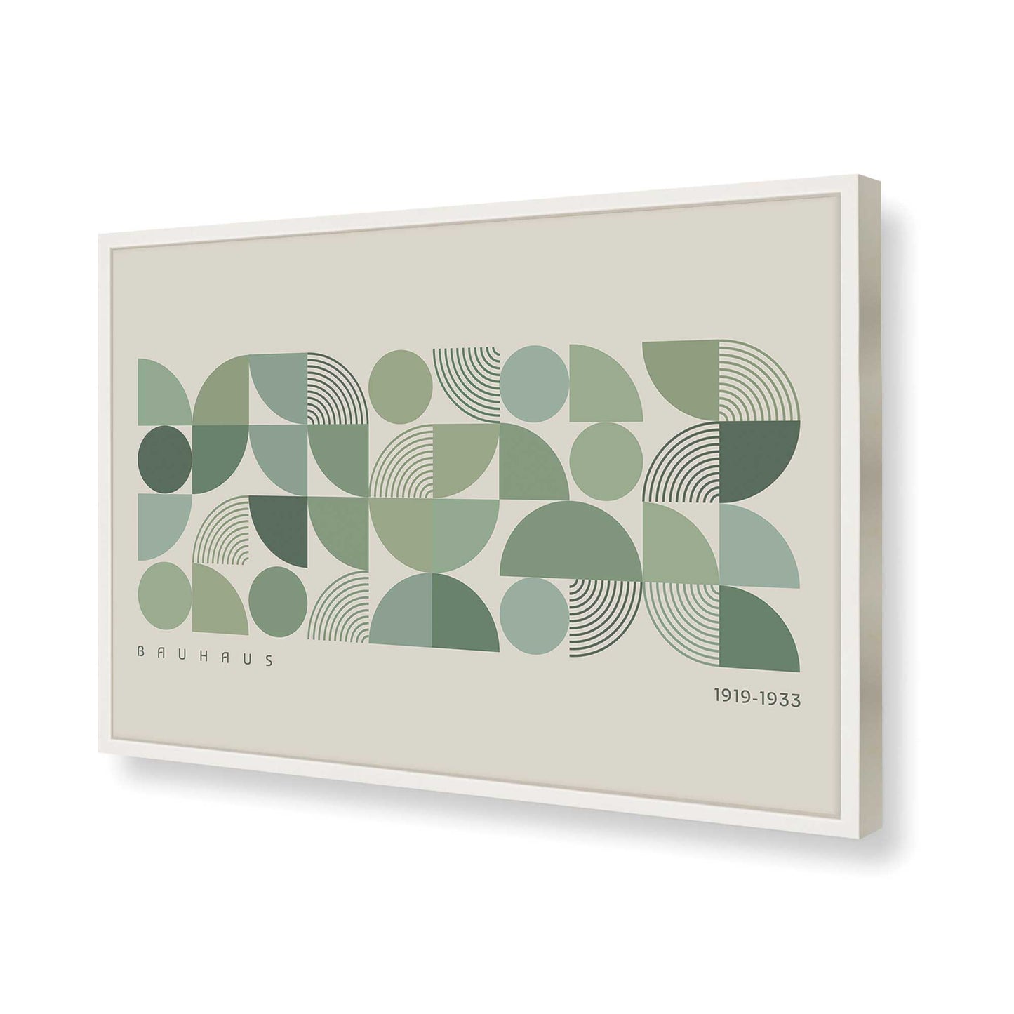 [Color:Opaque White], Picture of art in a Opaque White frame of the corner