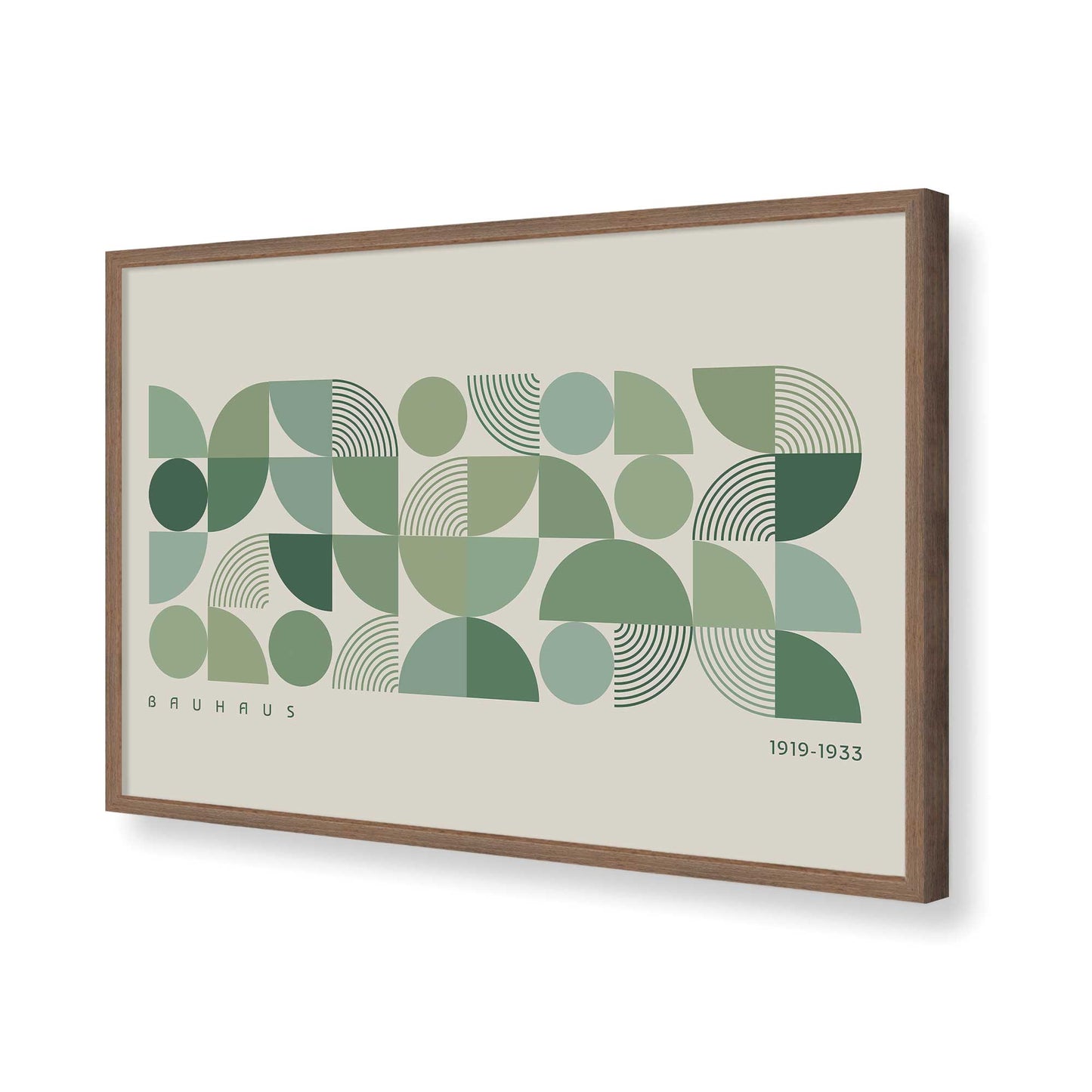 [Color:Walnut], Picture of art in a Walnut frame of the corner