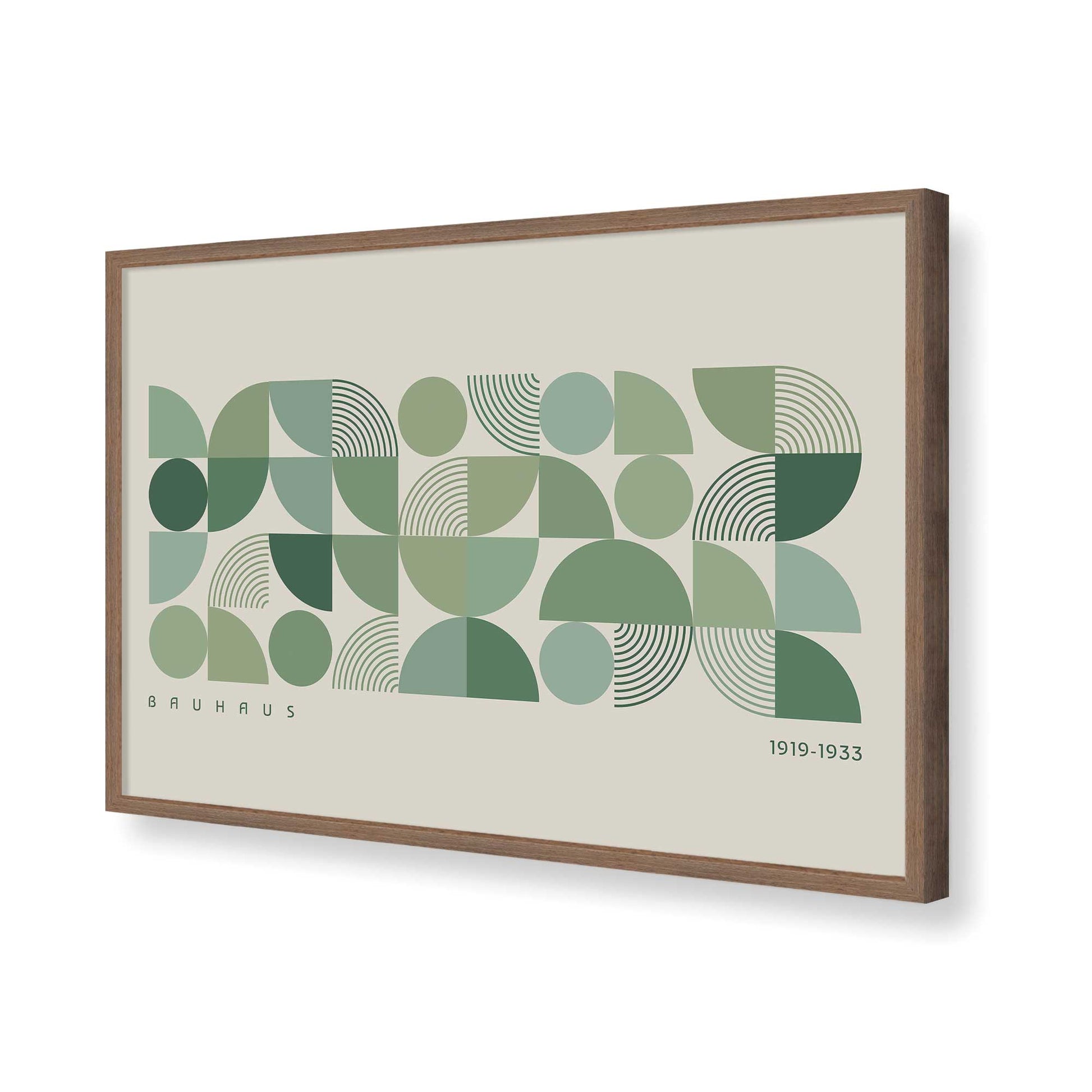 [Color:Walnut], Picture of art in a Walnut frame of the corner