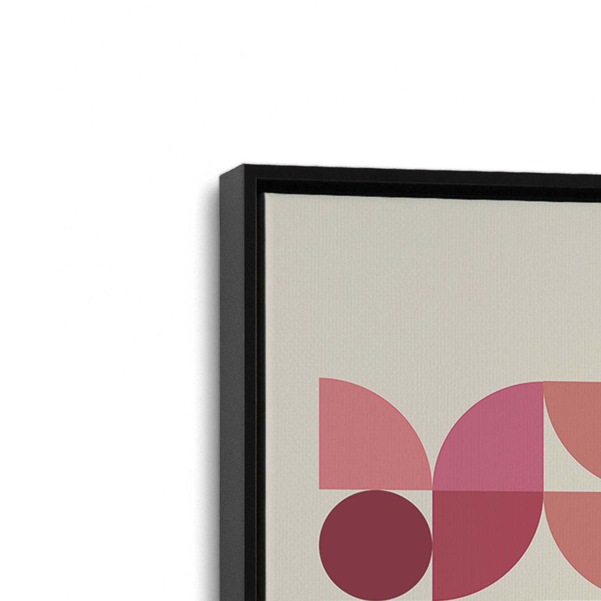 [Color:Satin Black], Picture of art in a Satin Black frame at an angle