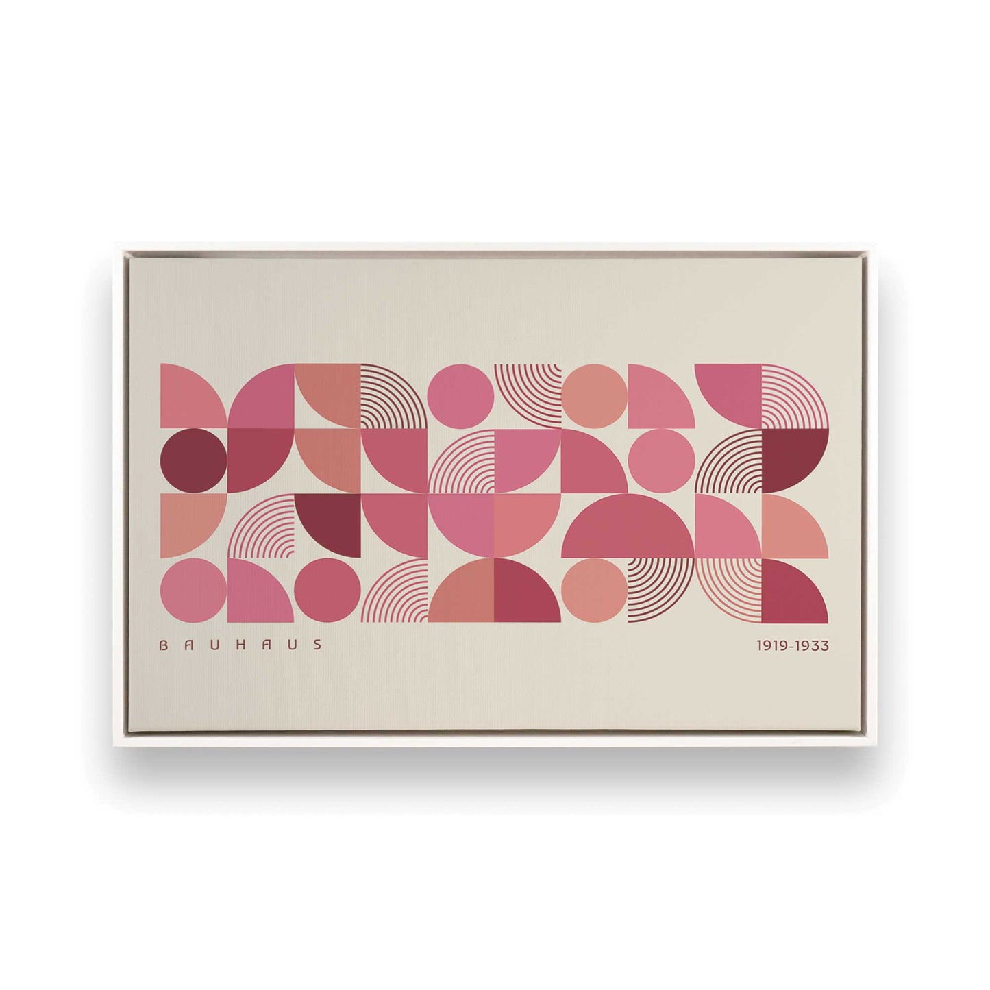 [Color:Opaque White], Picture of art in a White frame