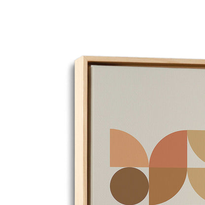 [Color:American Maple], Picture of art in a American Maple frame at an angle