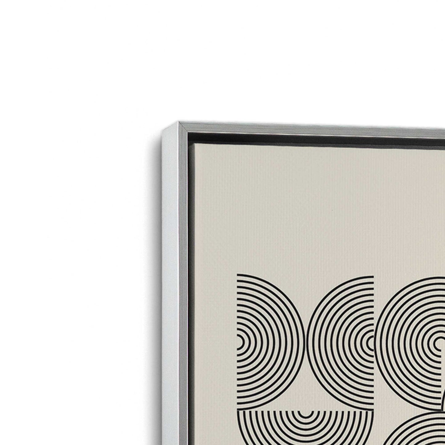 [Color:Polished Chrome], Picture of art in a Polished Chrome frame at an angle