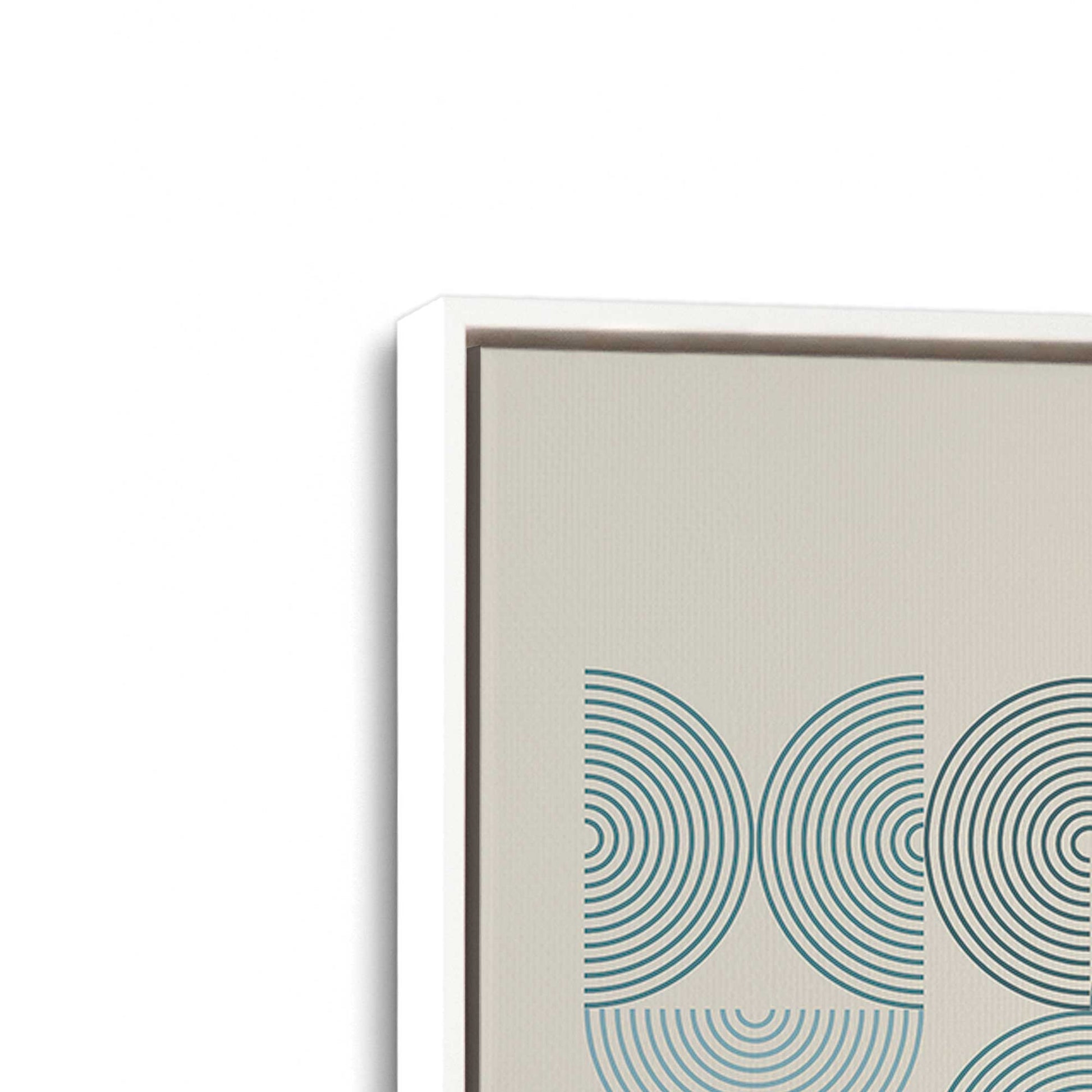 [Color:Opaque White], Picture of art in a White frame at an angle