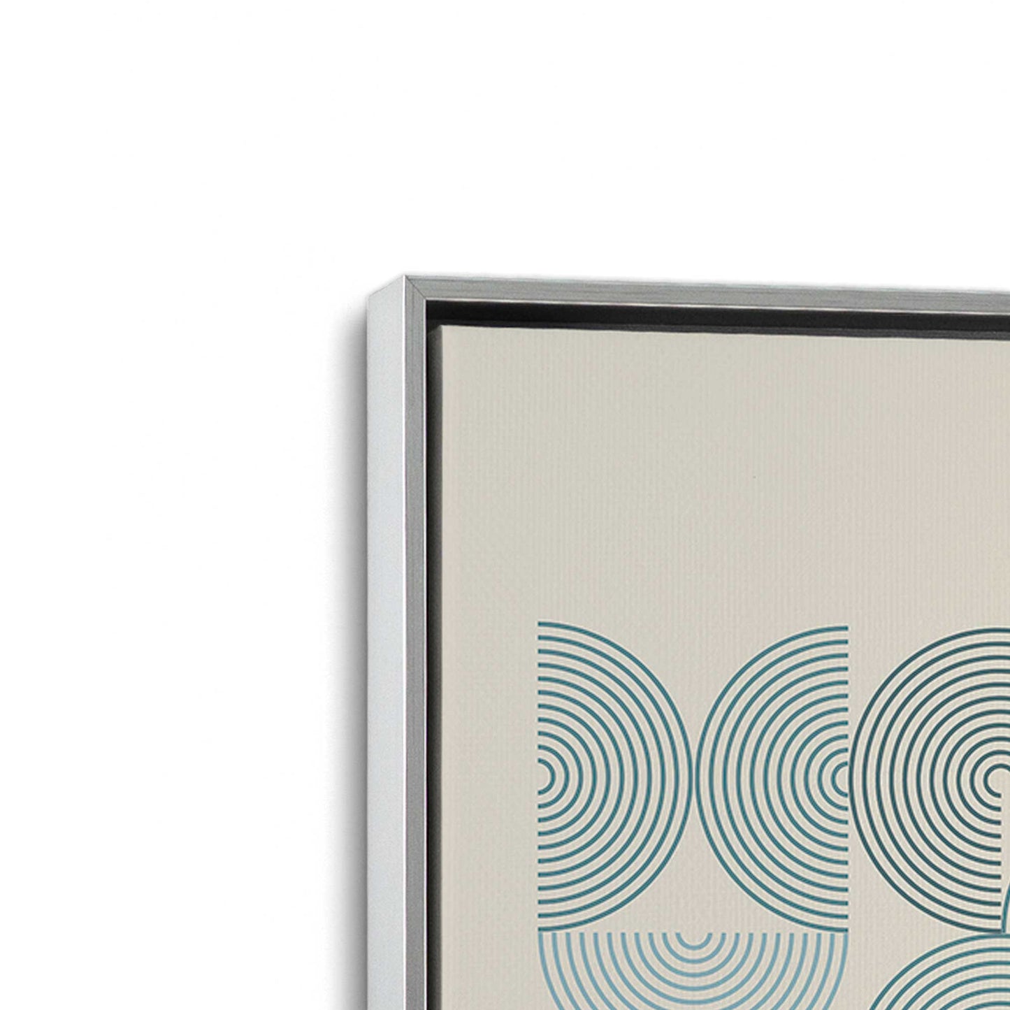 [Color:Polished Chrome], Picture of art in a Polished Chrome frame at an angle