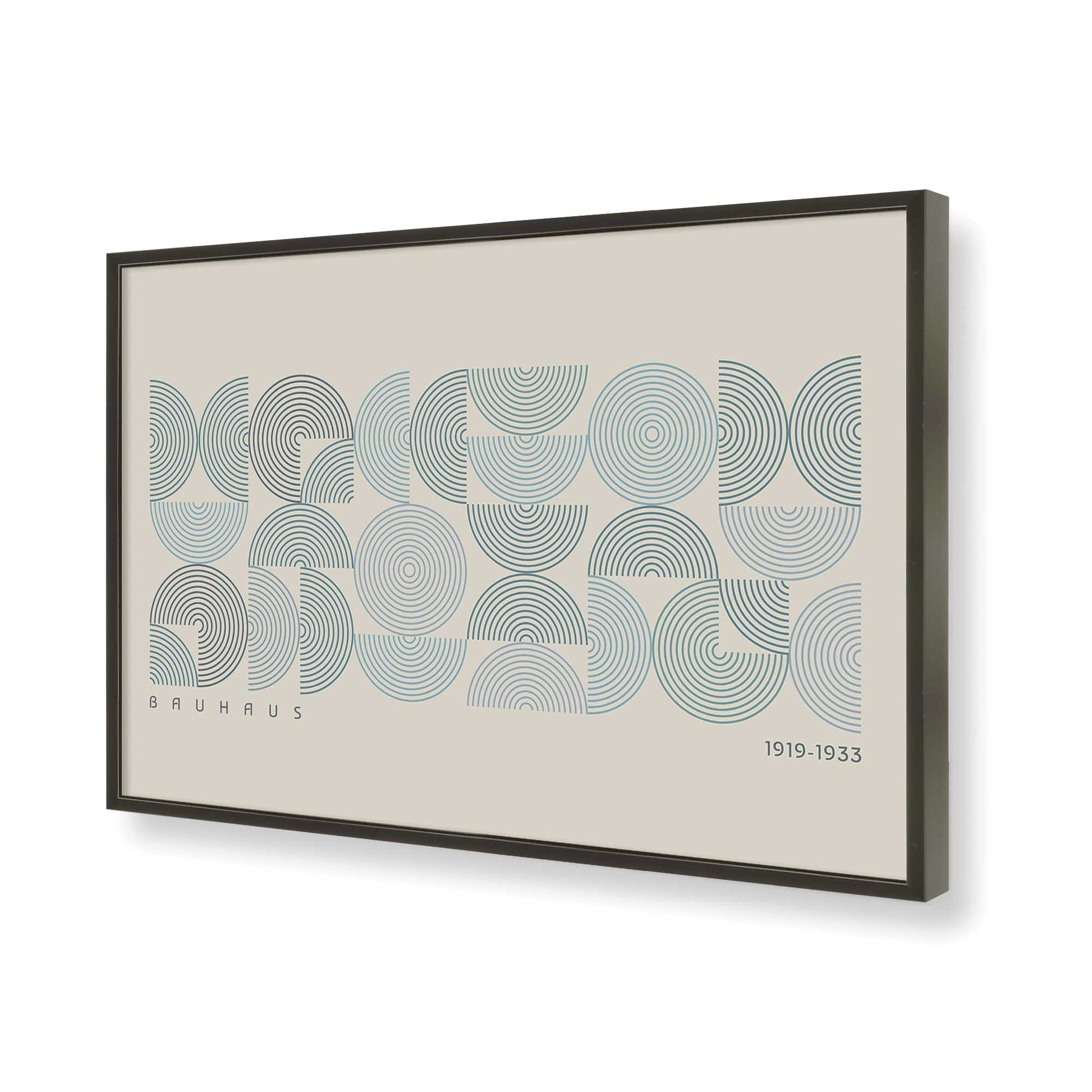 [Color:Satin Black], Picture of art in a Satin Black frame of the corner