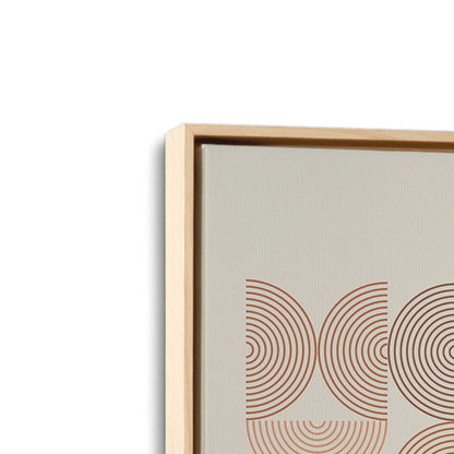 [Color:American Maple], Picture of art in a American Maple frame at an angle