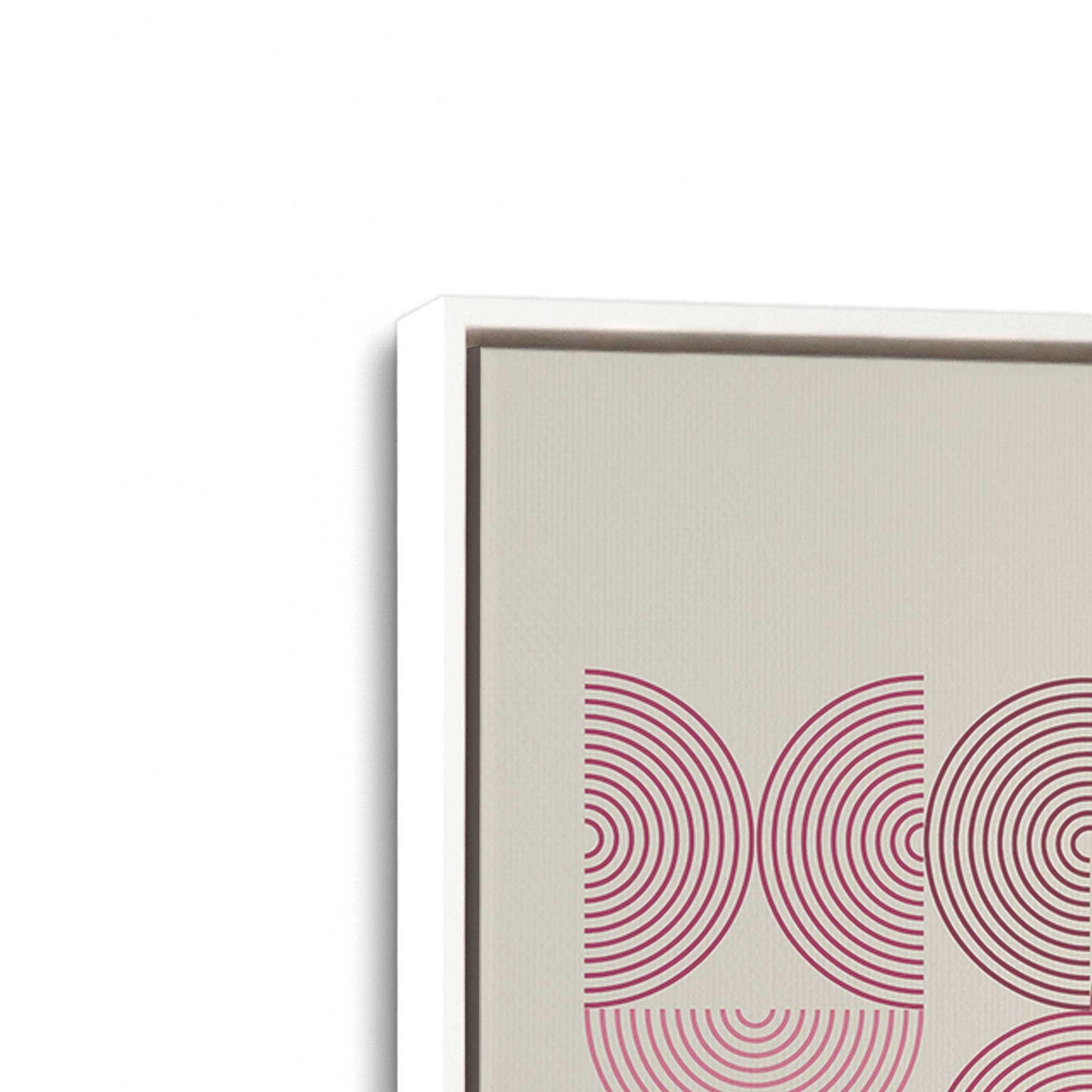 [Color:Opaque White], Picture of art in a White frame at an angle