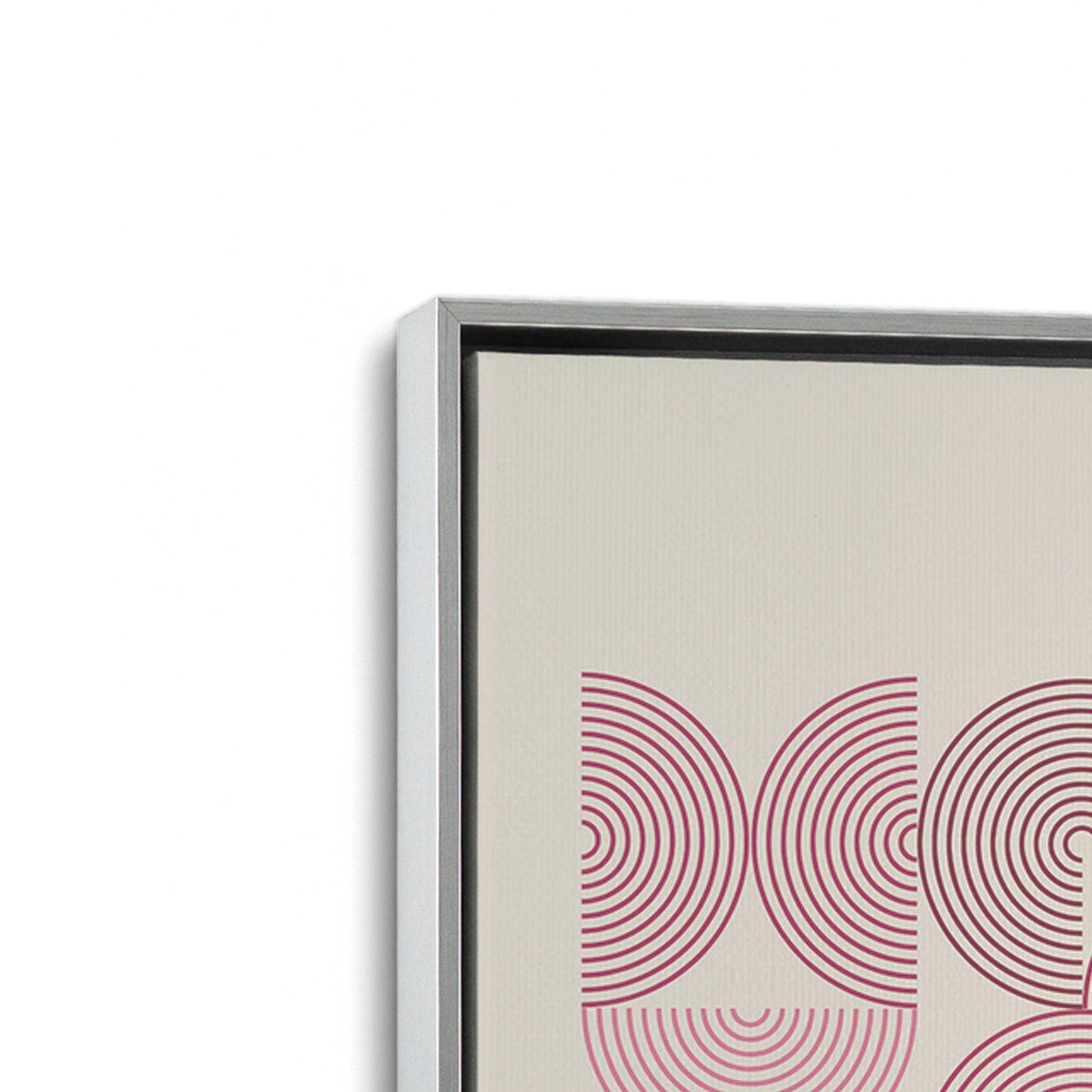 [Color:Polished Chrome], Picture of art in a Polished Chrome frame at an angle