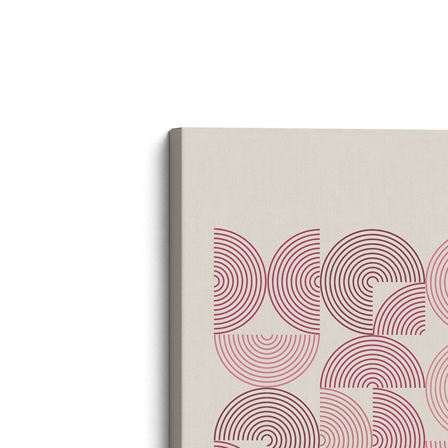 [Color:Stretched Canvas], Picture of the corner of the art