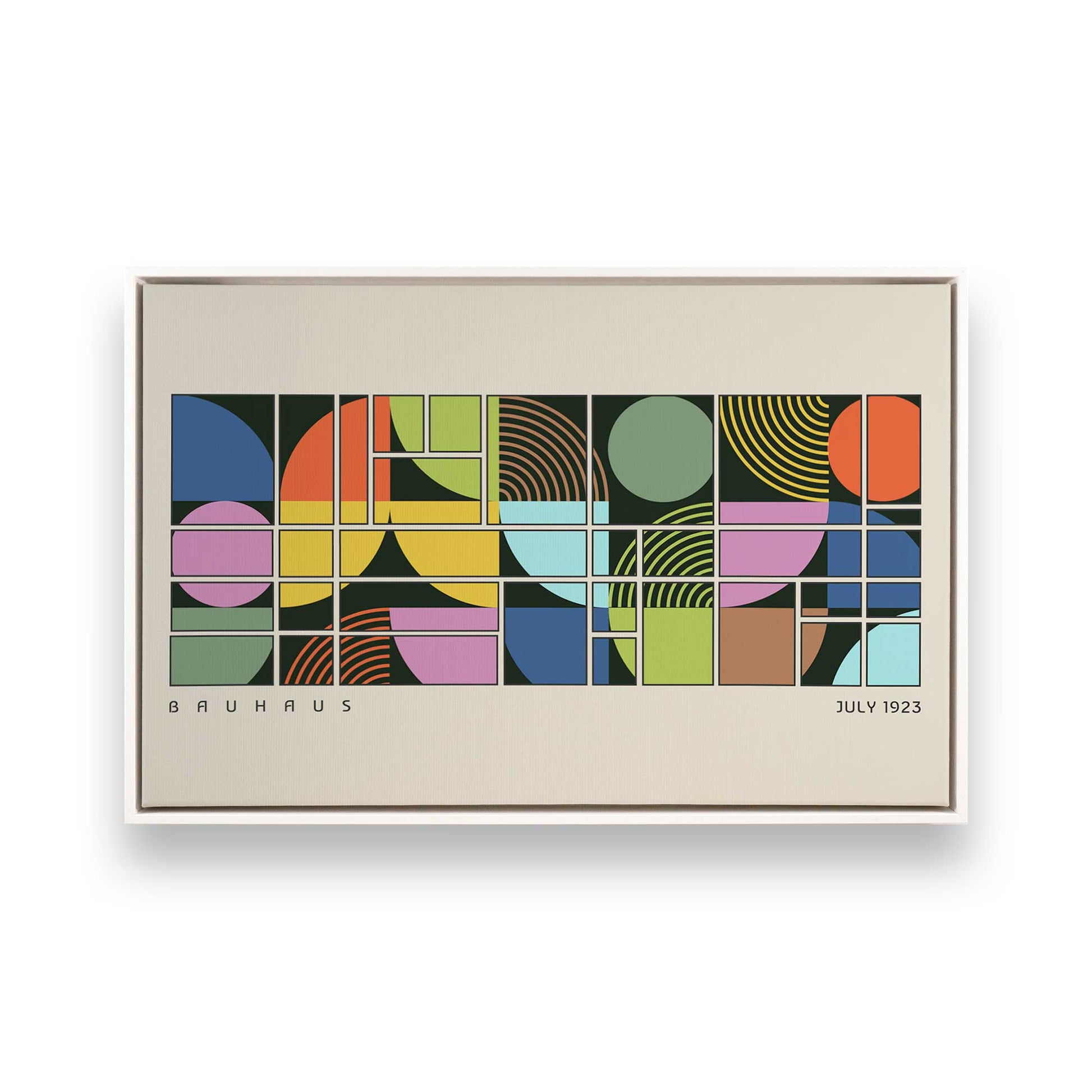 [Color:Opaque White], Picture of art in a White frame