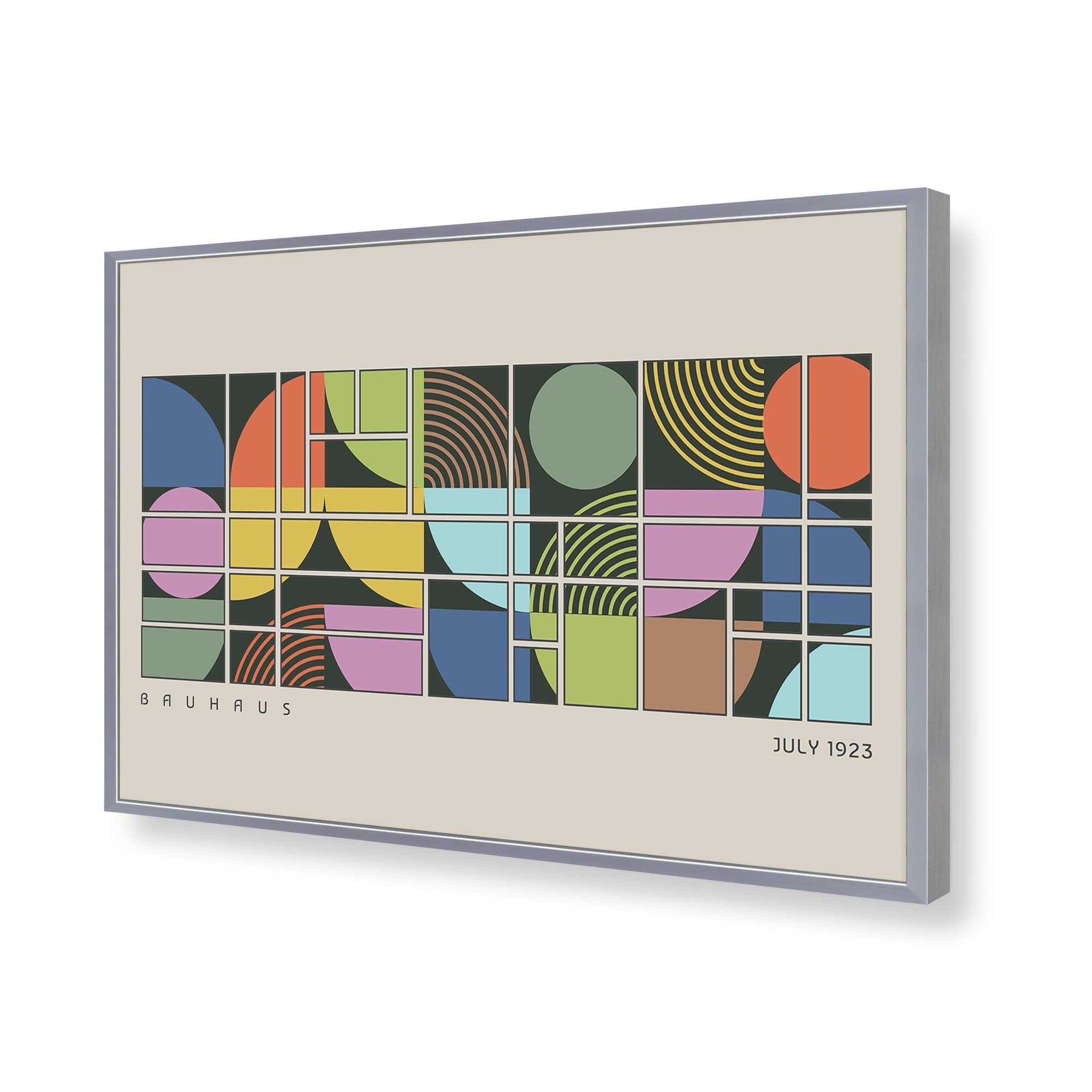 [Color:Polished Chrome], Picture of art in a Polished Chrome frame of the corner