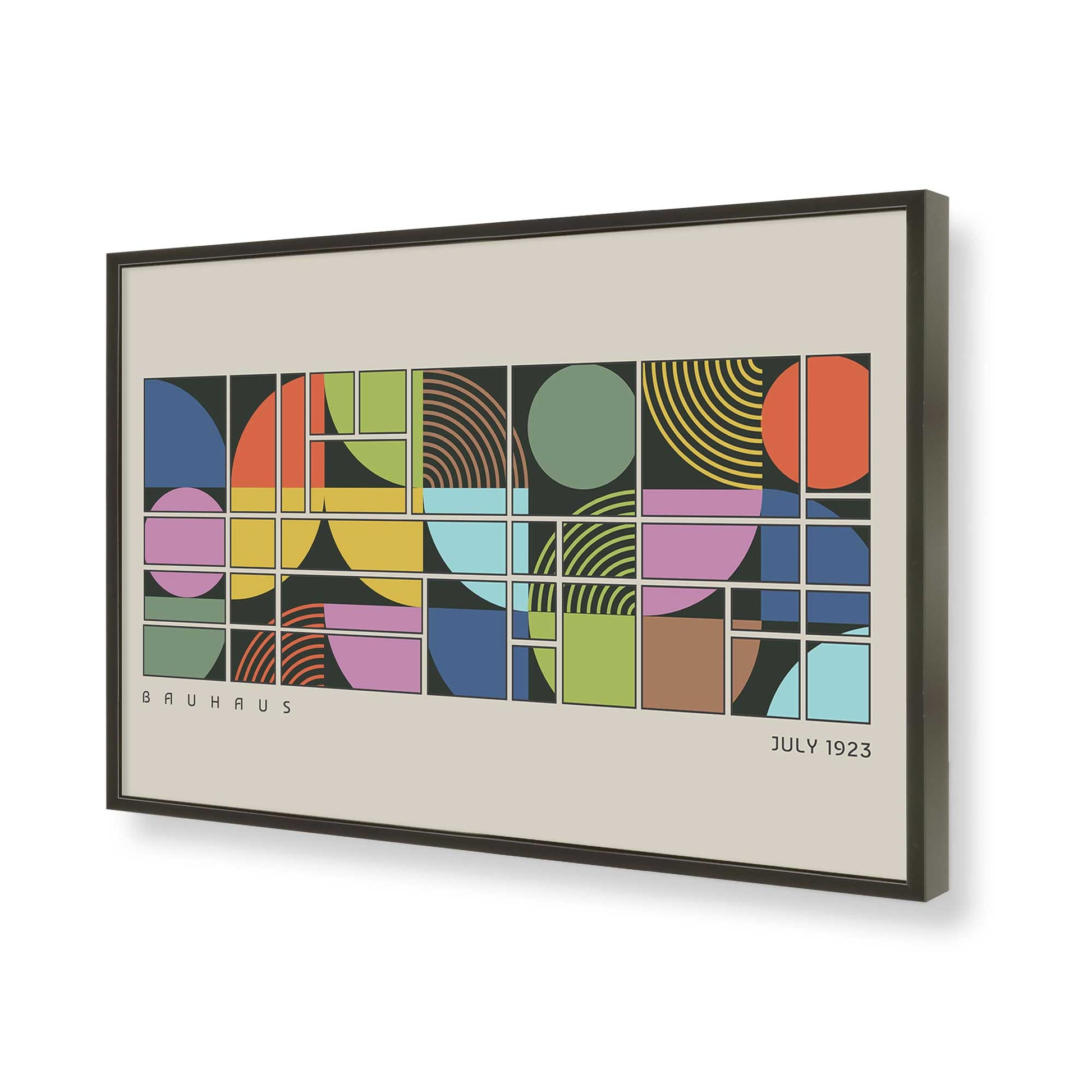 [Color:Satin Black], Picture of art in a Satin Black frame of the corner
