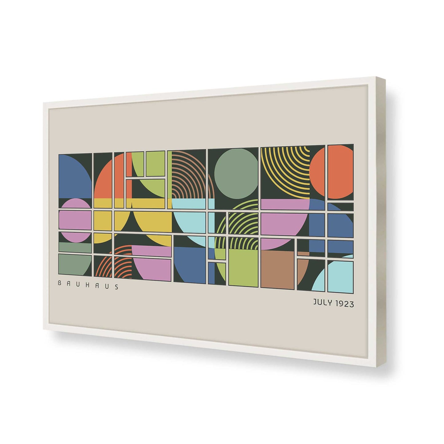 [Color:Opaque White], Picture of art in a Opaque White frame of the corner