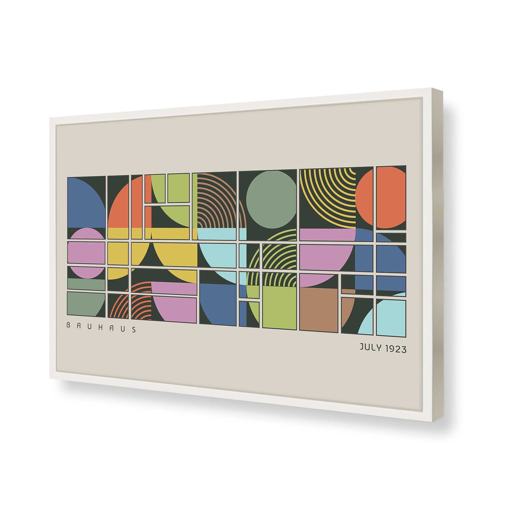 [Color:Opaque White], Picture of art in a Opaque White frame of the corner