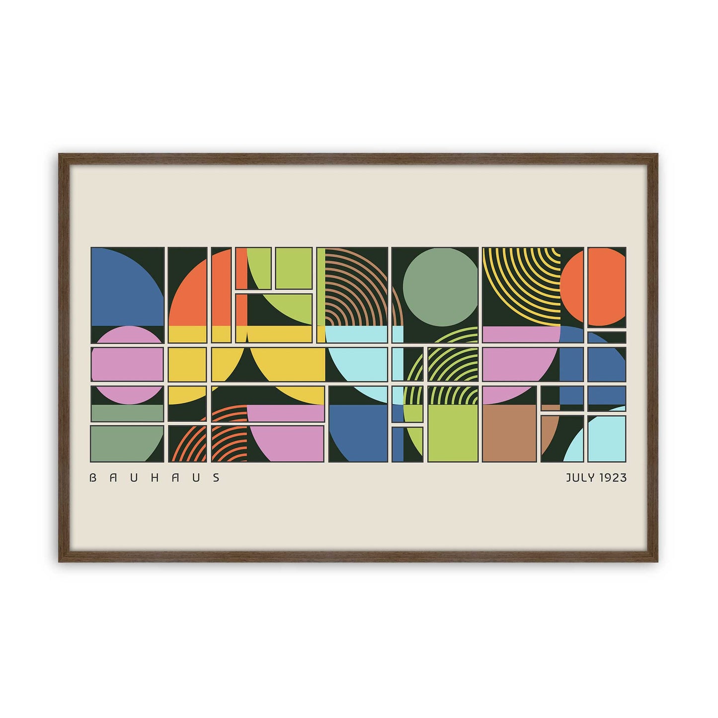 [Color:Walnut], Picture of art in a Walnut frame