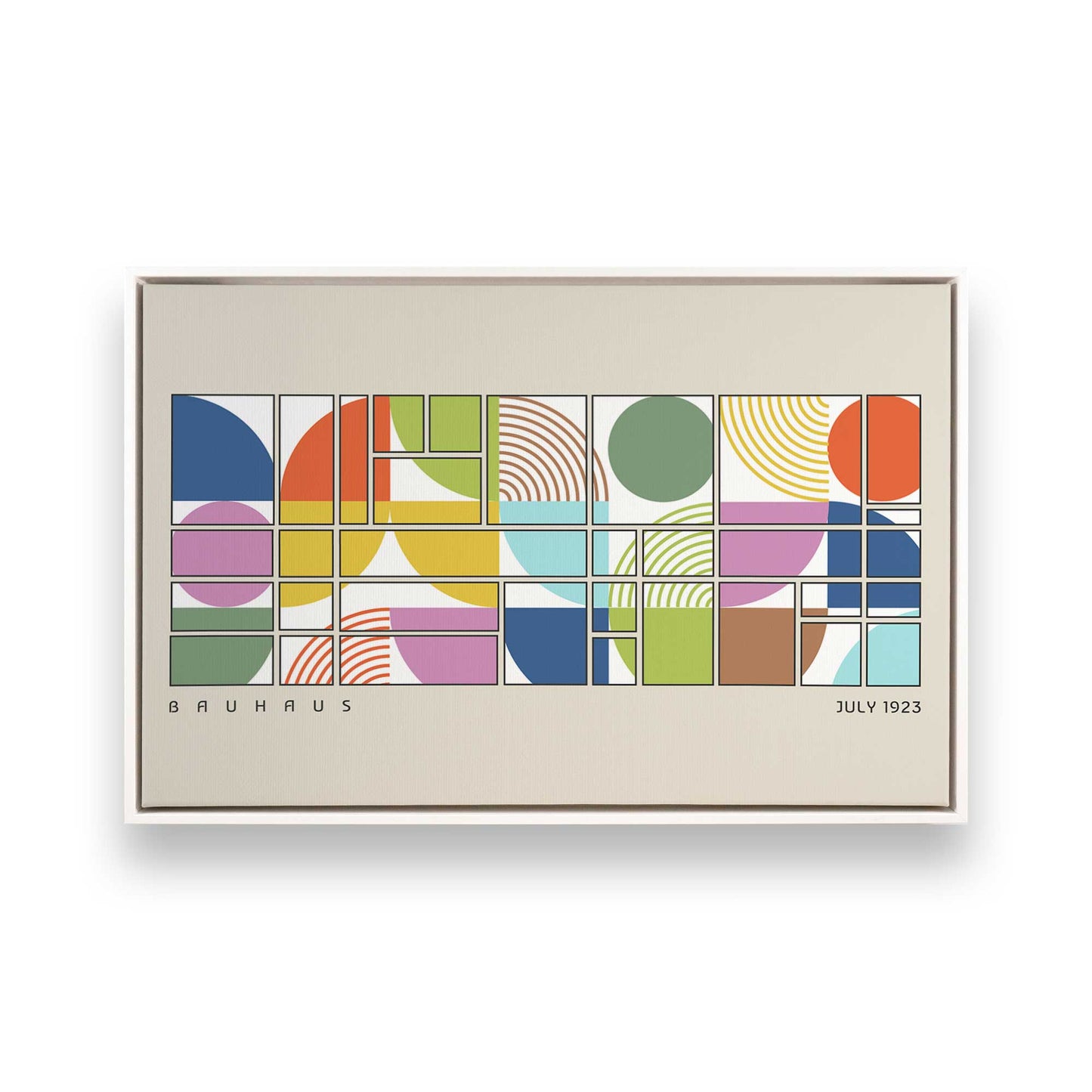 [Color:Opaque White], Picture of art in a White frame