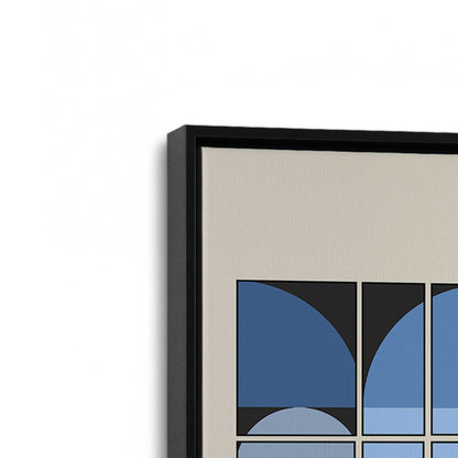 [Color:Satin Black], Picture of art in a Satin Black frame at an angle