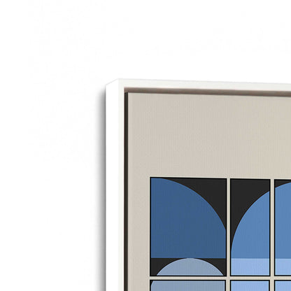 [Color:Opaque White], Picture of art in a White frame at an angle