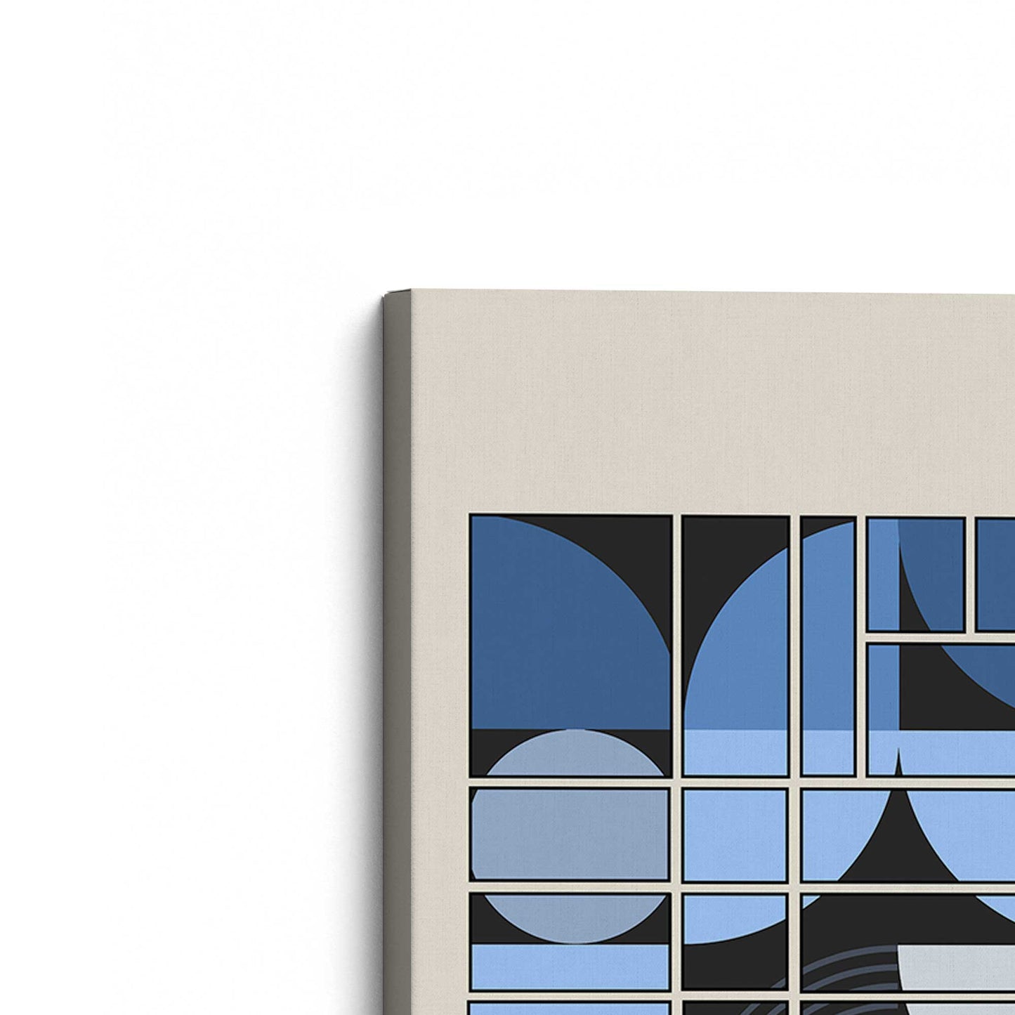 [Color:Stretched Canvas], Picture of the corner of the art