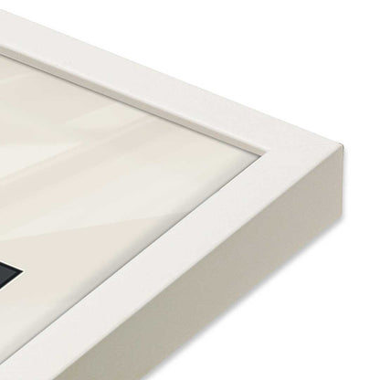 [Color:Opaque White], Picture of art in a Opaque White frame at an angle