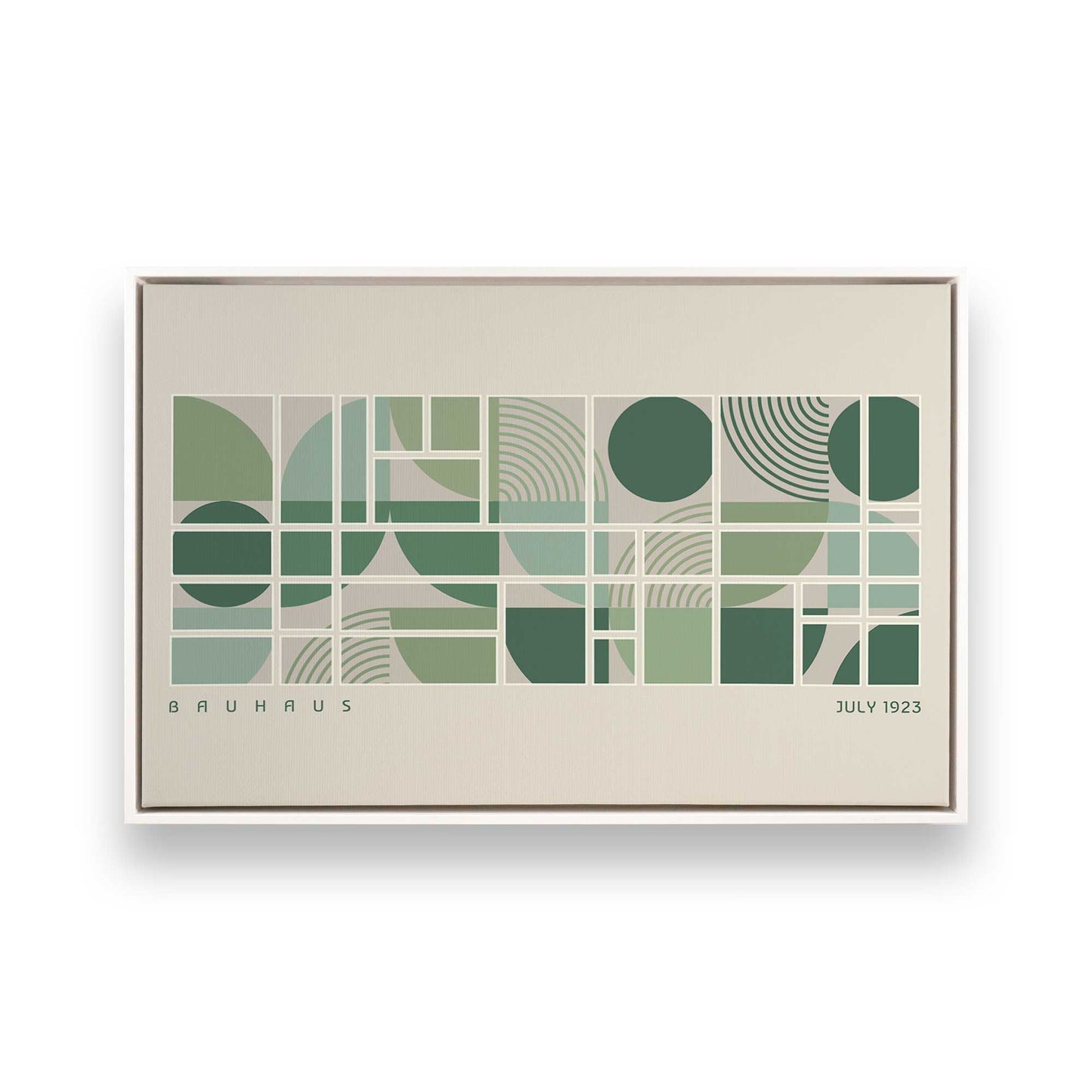 [Color:Opaque White], Picture of art in a White frame