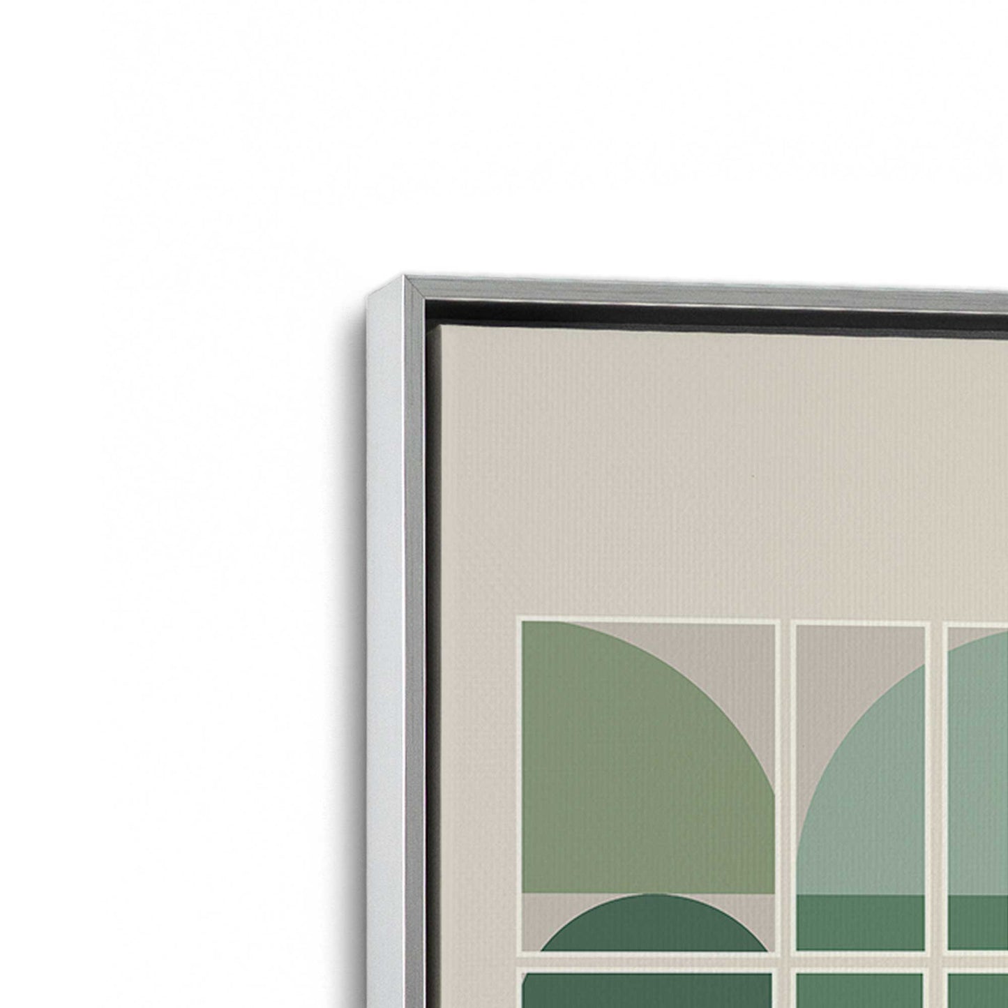 [Color:Polished Chrome], Picture of art in a Polished Chrome frame at an angle