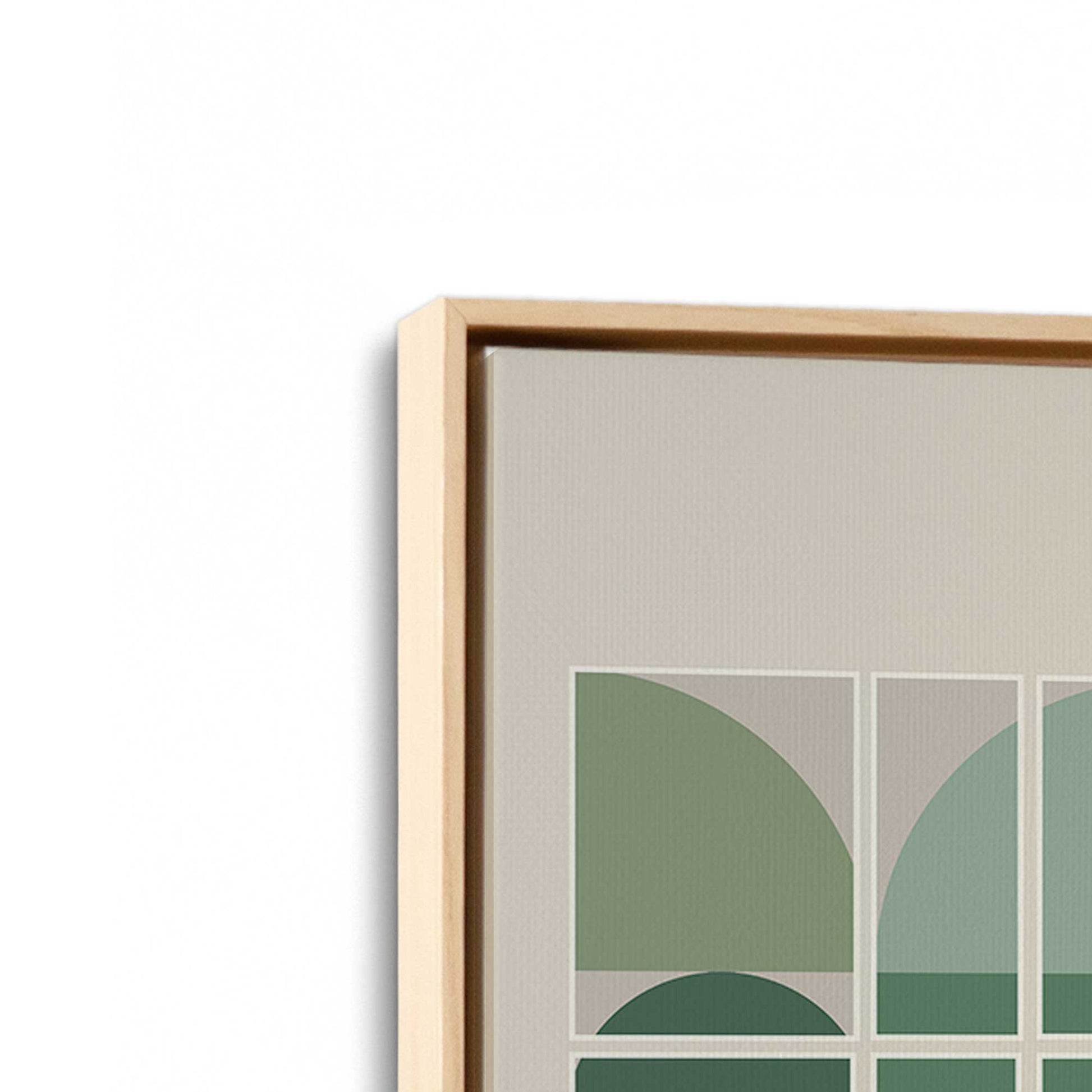 [Color:American Maple], Picture of art in a American Maple frame at an angle