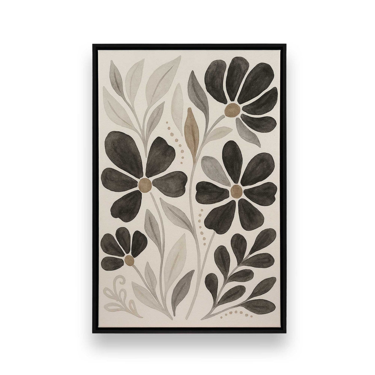 [Color:Satin Black], Picture of art in a Satin Black frame
