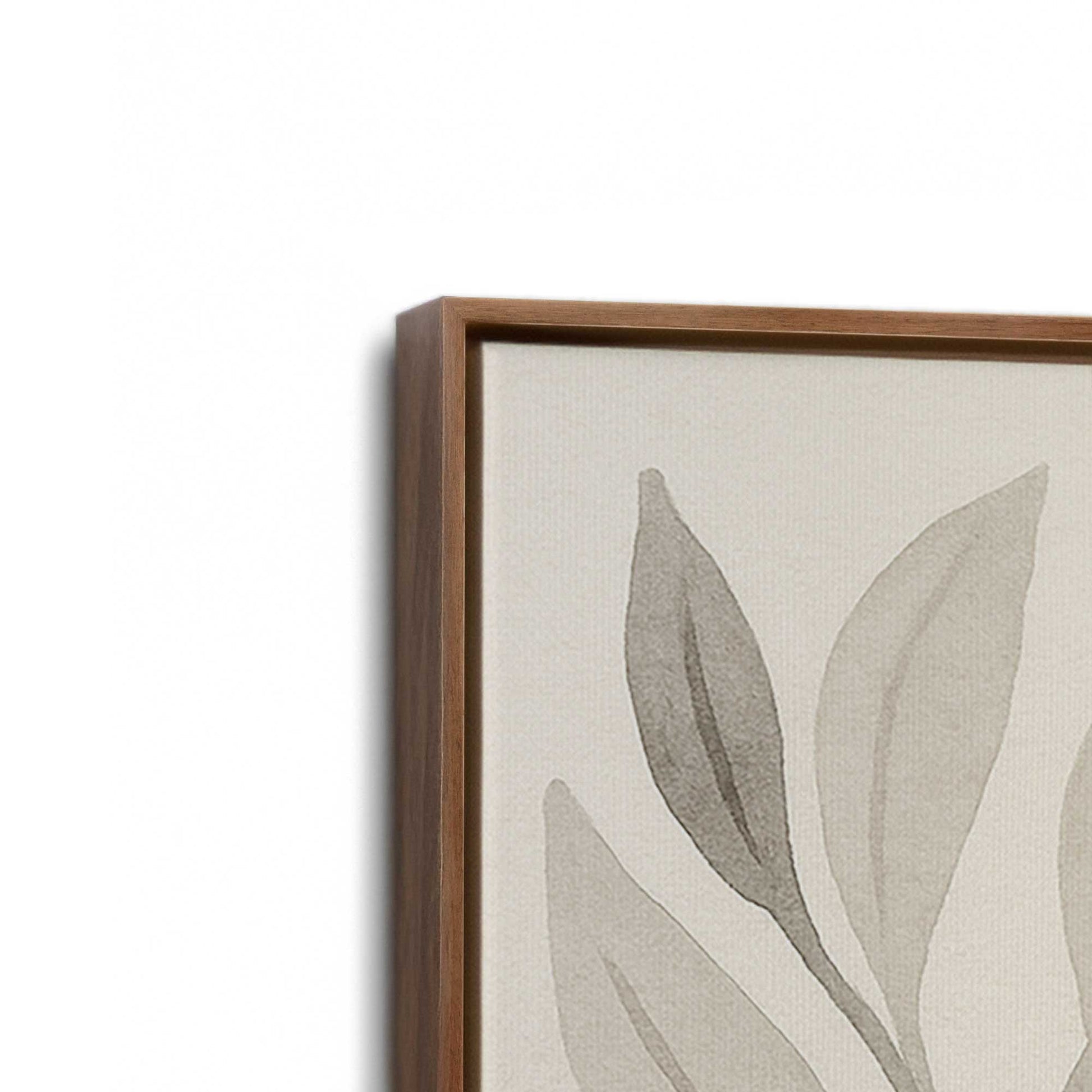 [Color:Walnut], Picture of art in a Walnut frame at an angle